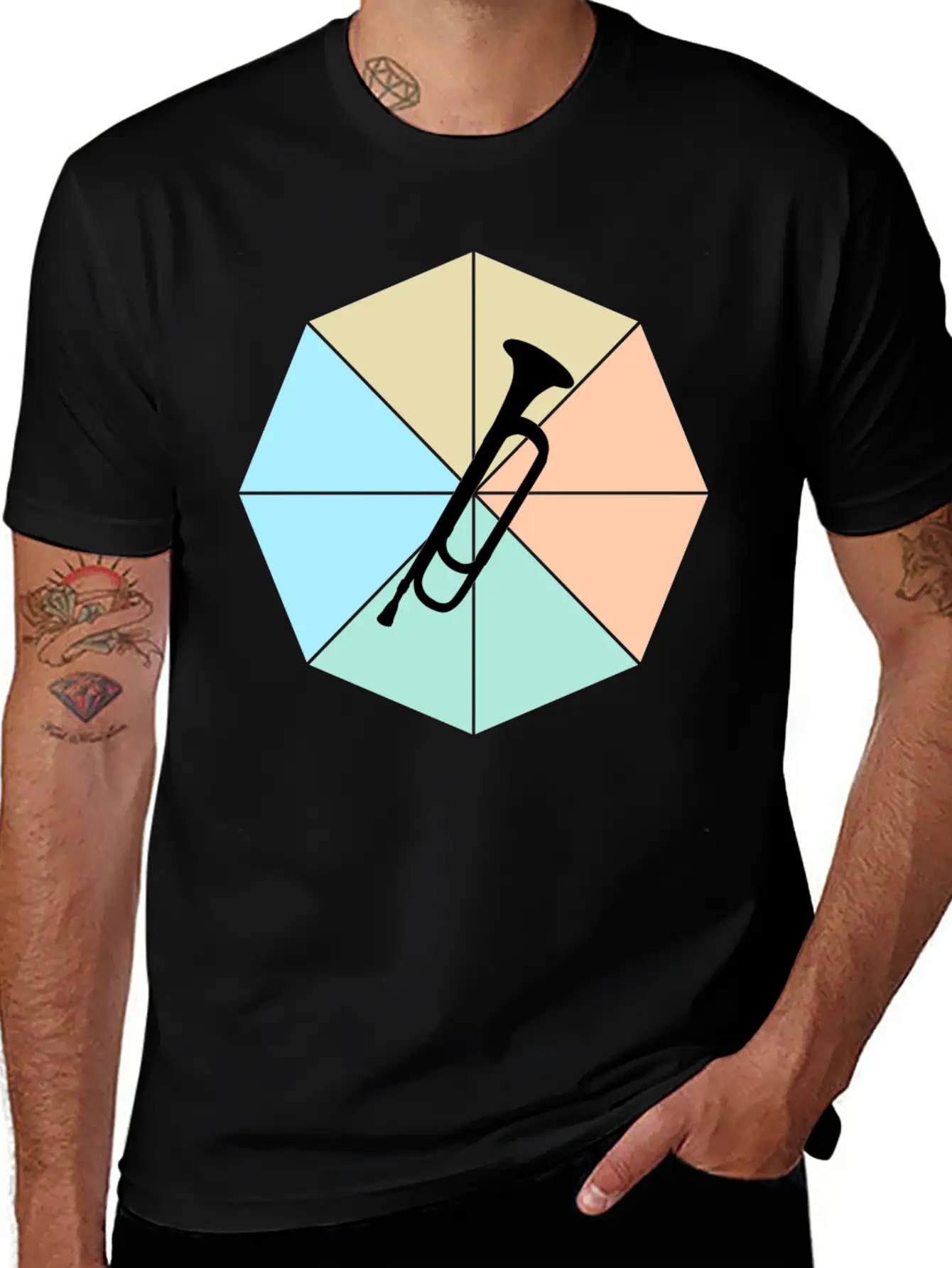 Trumpet Basic Graphic T-Shirt – Daily Comfort In Soft Cotton