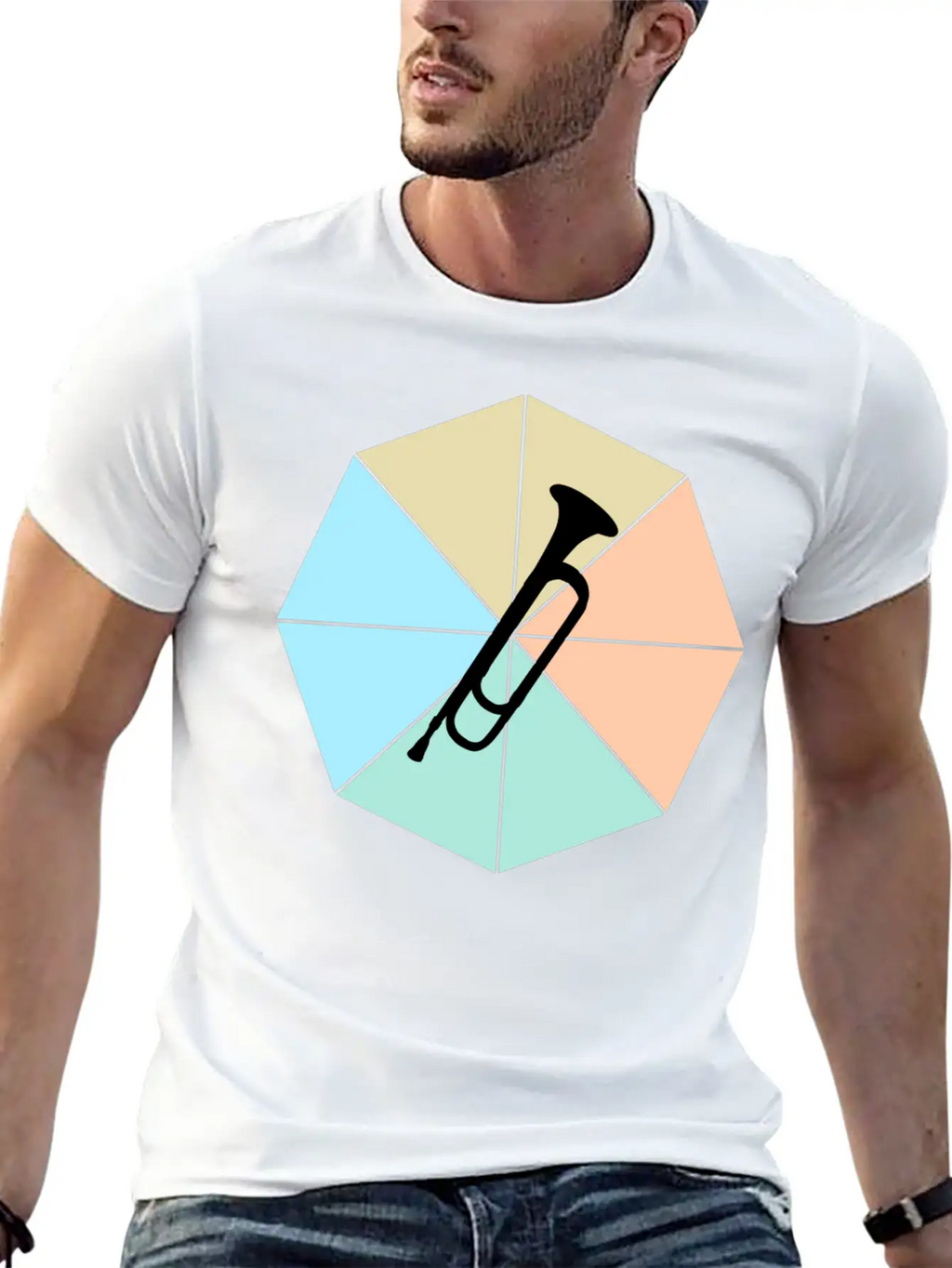 Trumpet Basic Graphic T-Shirt – Daily Comfort In Soft Cotton