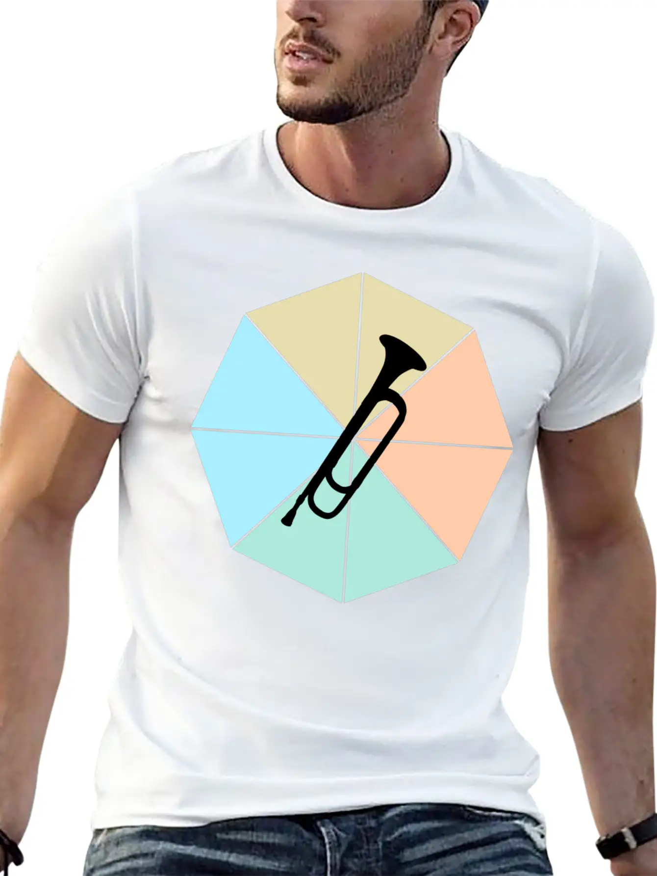 Trumpet Basic Graphic T-Shirt – Daily Comfort In Soft Cotton