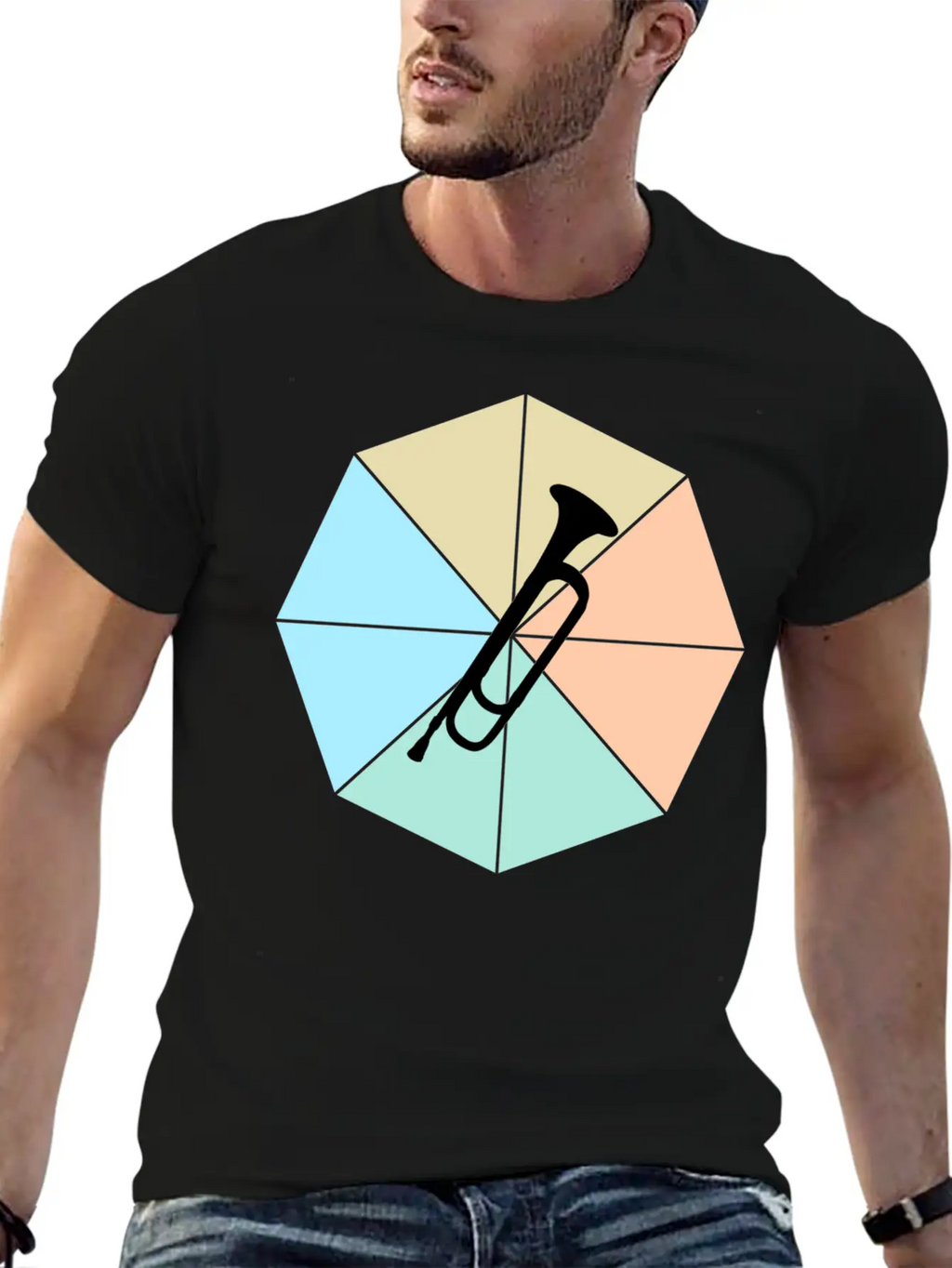 Trumpet Basic Graphic T-Shirt – Daily Comfort In Soft Cotton