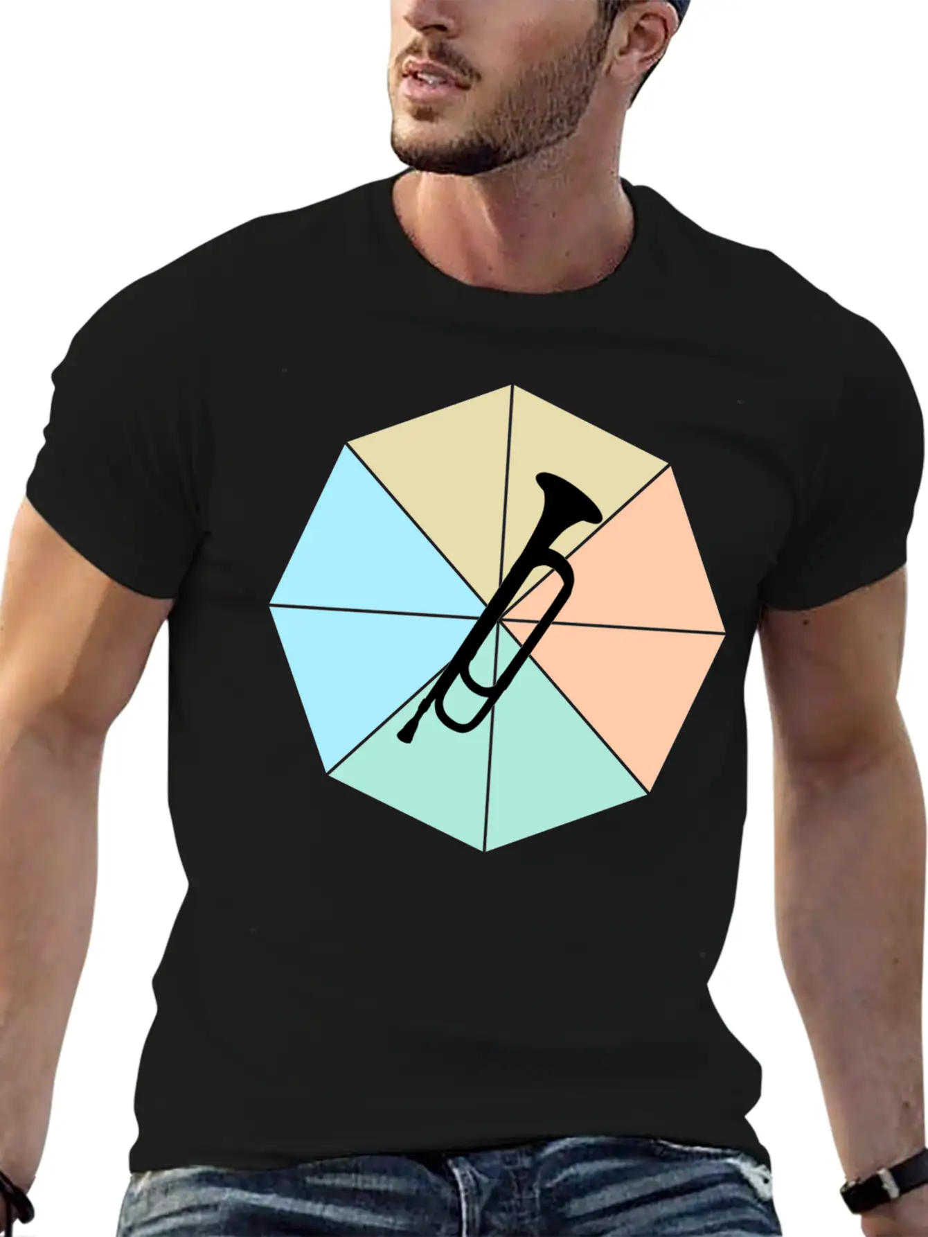 Trumpet Basic Graphic T-Shirt – Daily Comfort In Soft Cotton