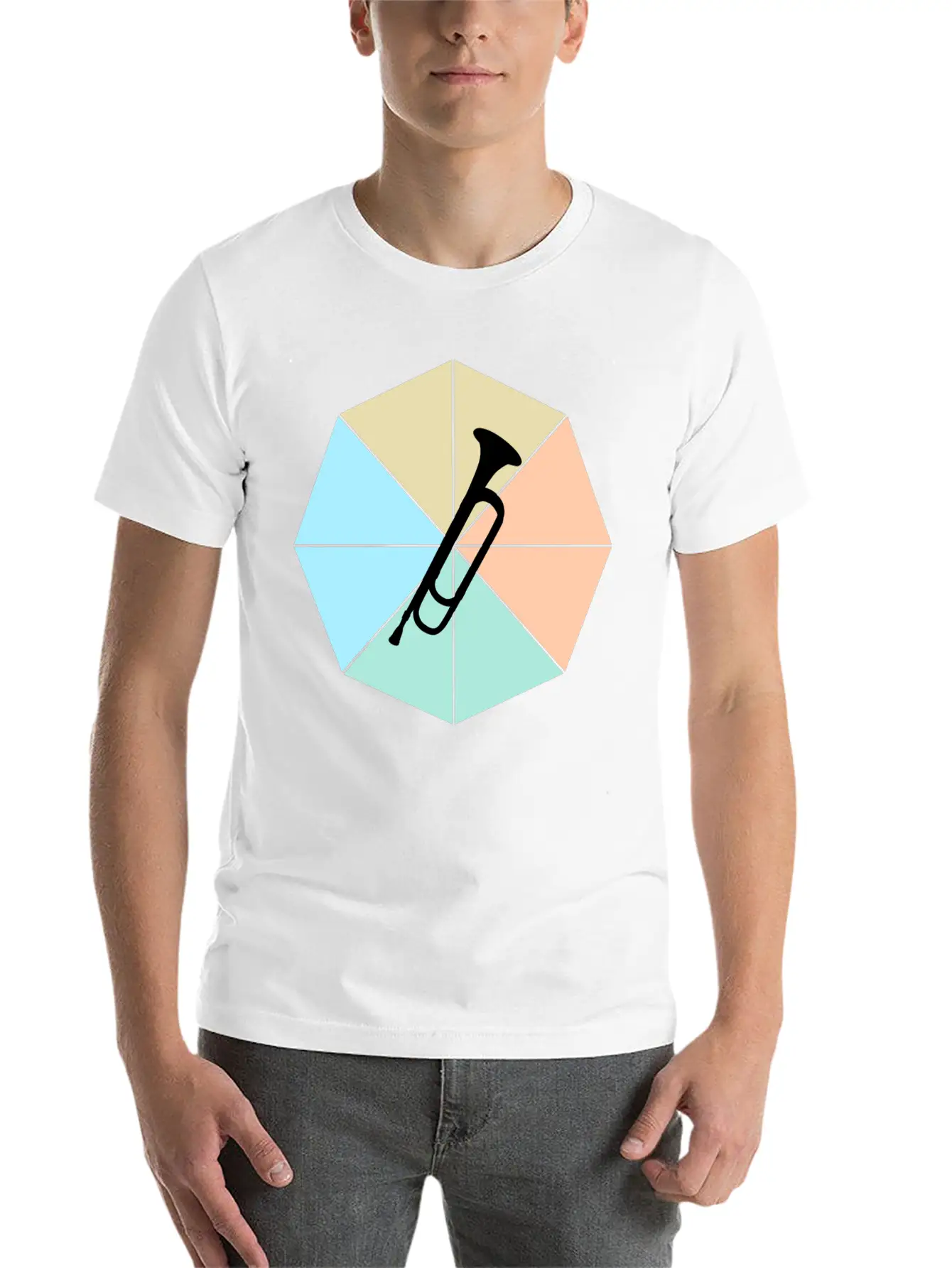 Trumpet Basic Graphic T-Shirt – Daily Comfort In Soft Cotton