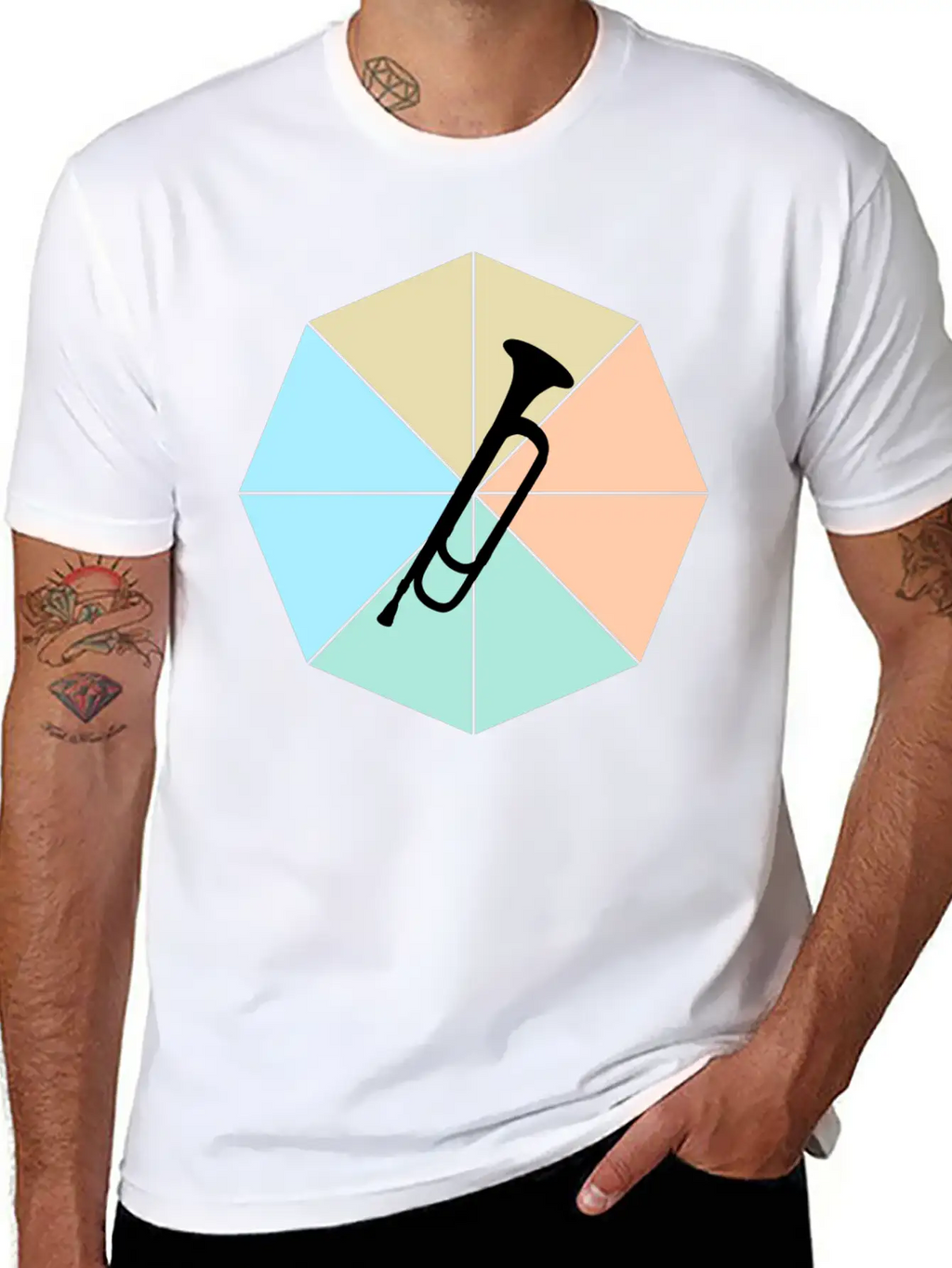 Trumpet Basic Graphic T-Shirt – Daily Comfort In Soft Cotton