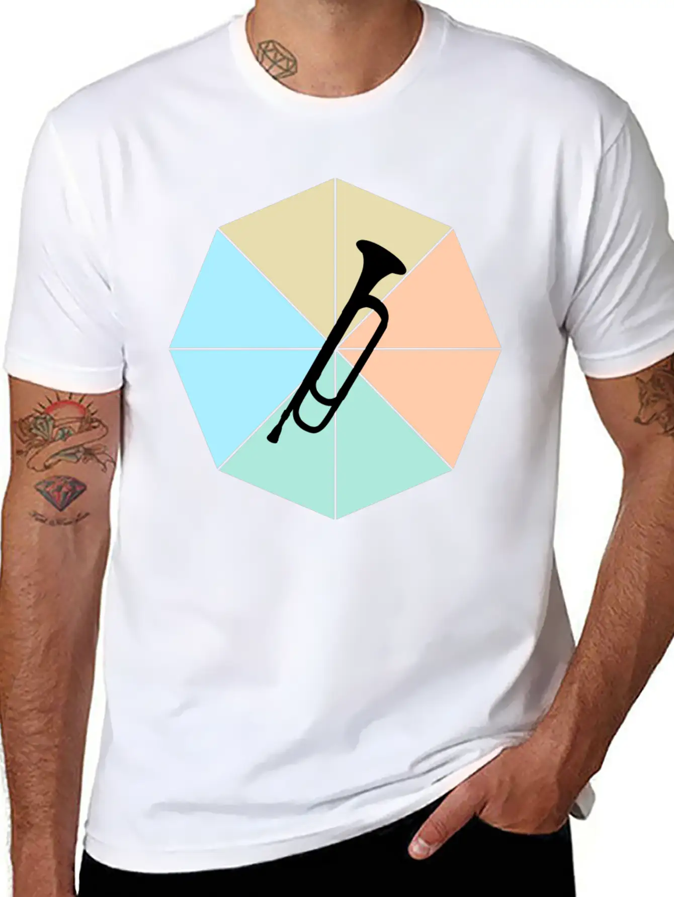 Trumpet Basic Graphic T-Shirt – Daily Comfort In Soft Cotton