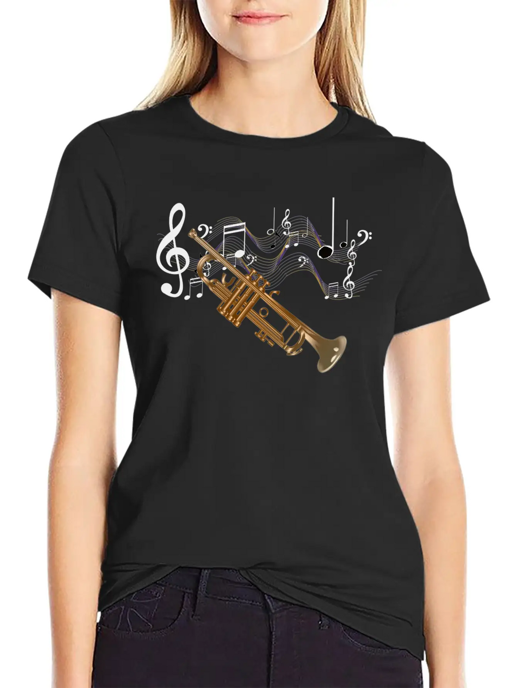 Trumpet Essential Cotton Tee For Daily Outfits – Unisex Style