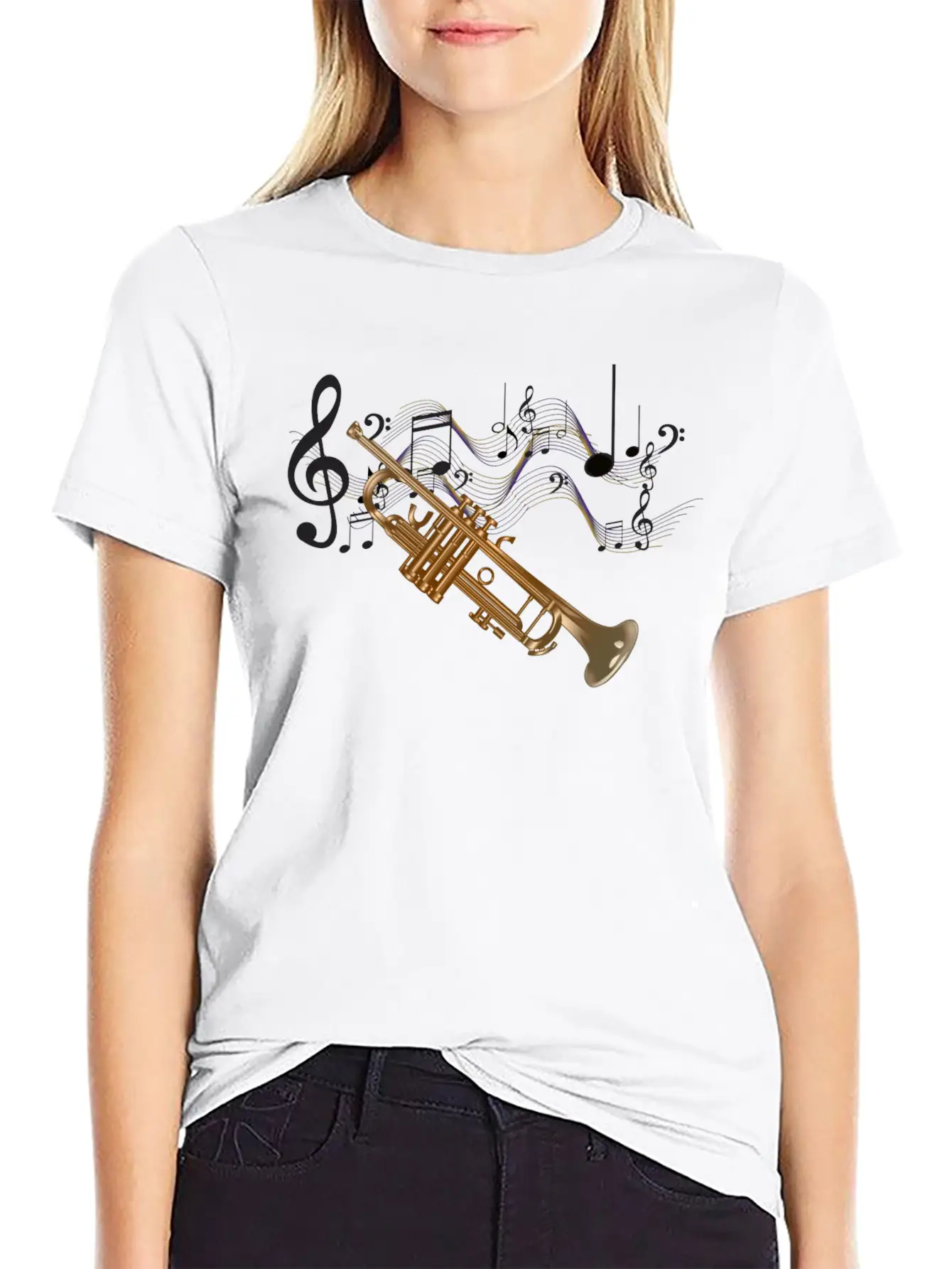 Trumpet Essential Cotton Tee For Daily Outfits – Unisex Style