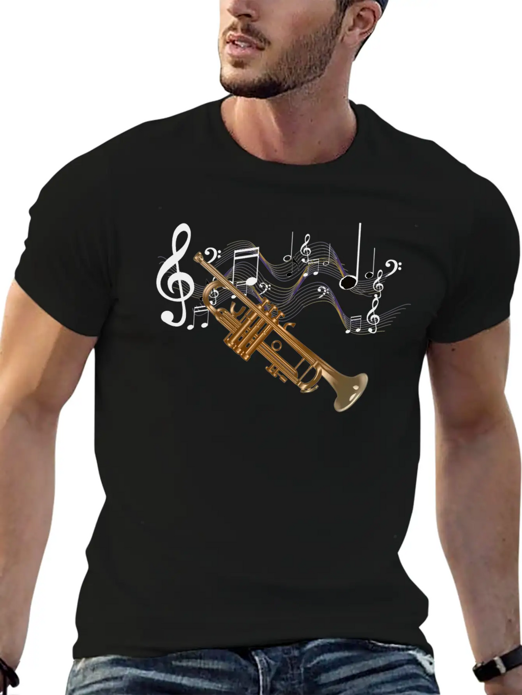 Trumpet Essential Cotton Tee For Daily Outfits – Unisex Style