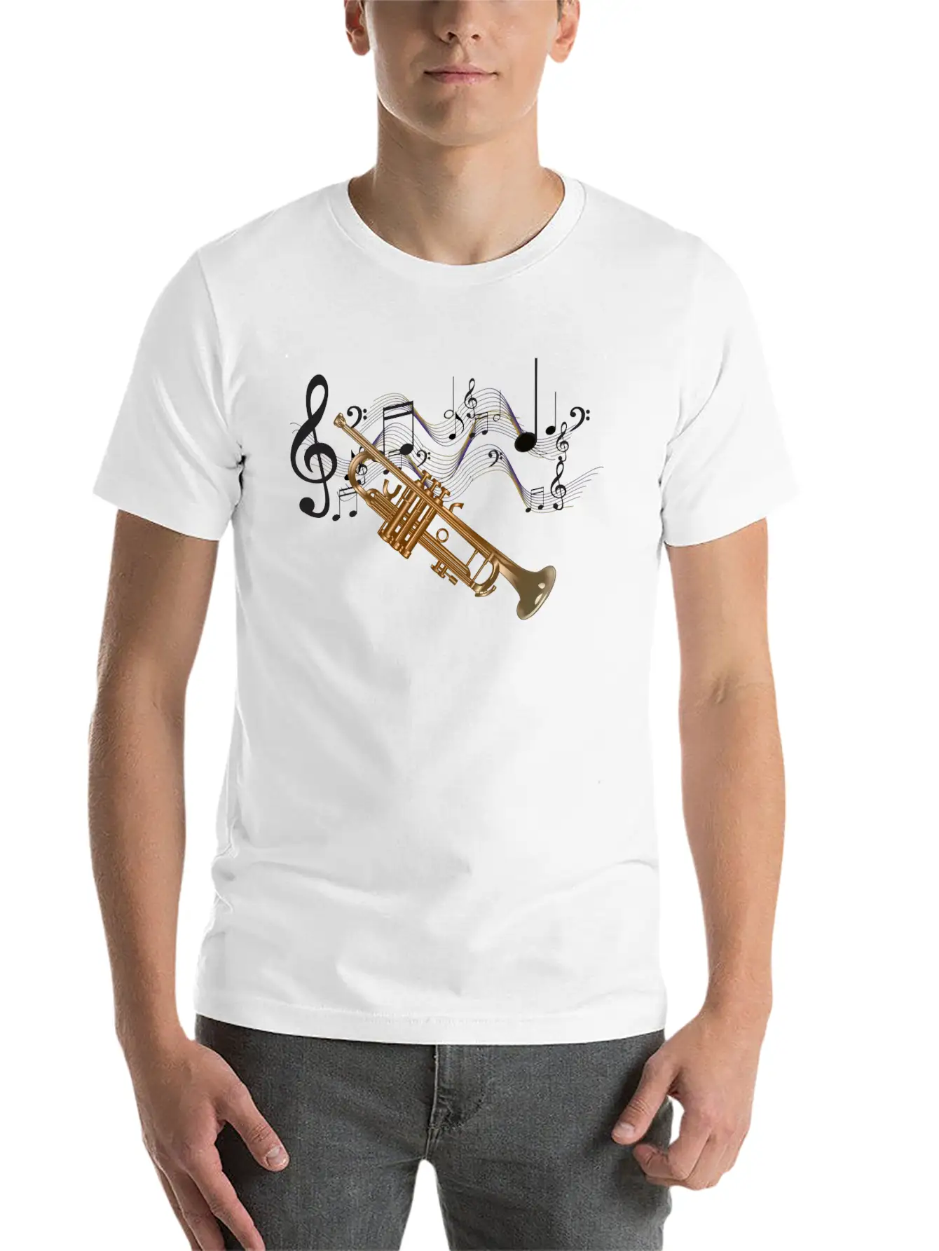Trumpet Essential Cotton Tee For Daily Outfits – Unisex Style