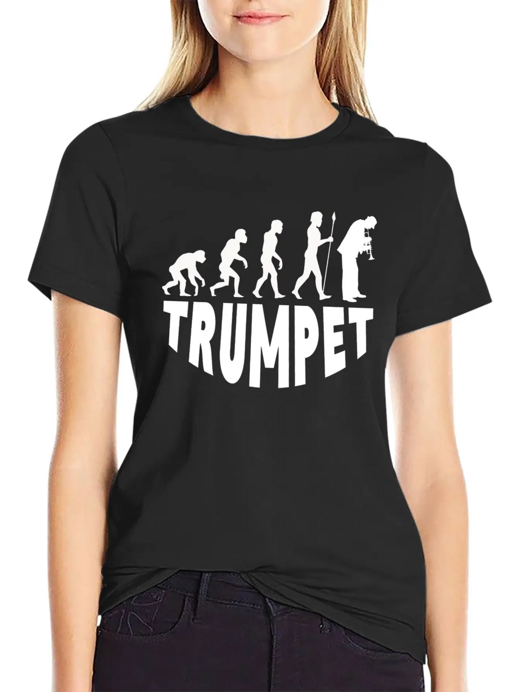 Trumpet Evolution Basic Graphic T-Shirt – Daily Comfort In Soft Cotton
