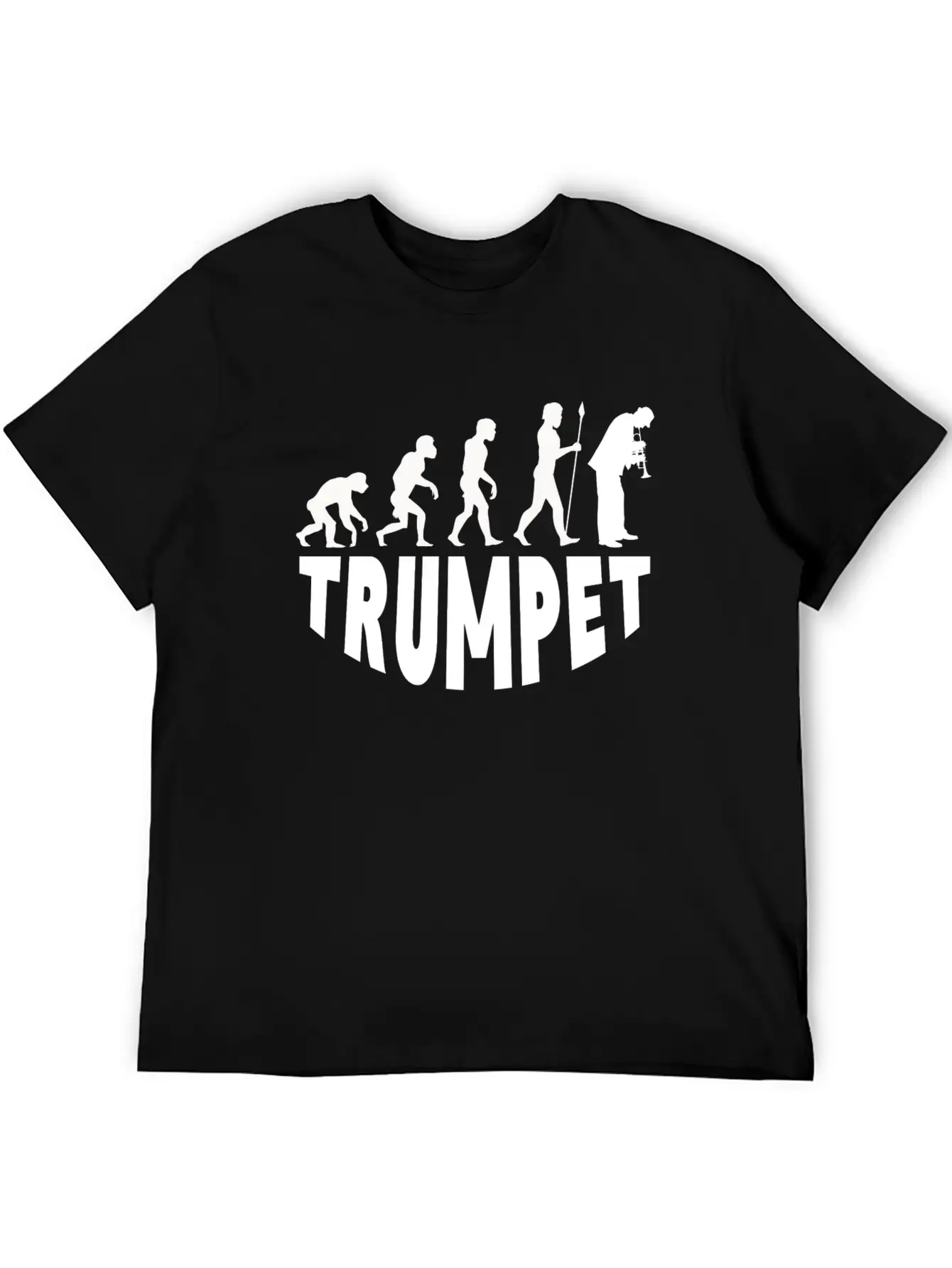 Trumpet Evolution Basic Graphic T-Shirt – Daily Comfort In Soft Cotton