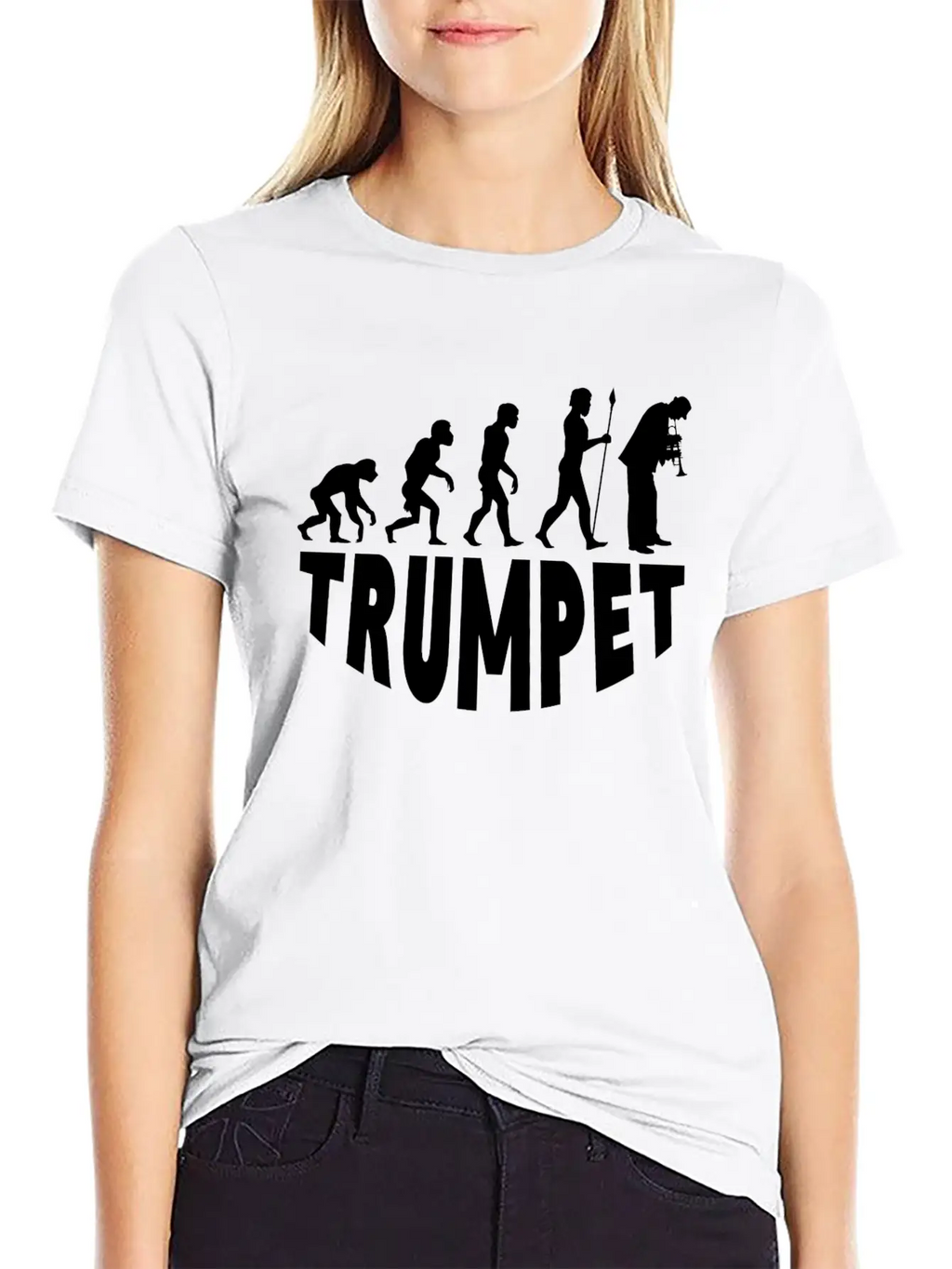 Trumpet Evolution Basic Graphic T-Shirt – Daily Comfort In Soft Cotton