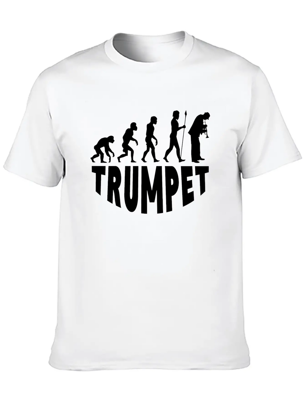 Trumpet Evolution Basic Graphic T-Shirt – Daily Comfort In Soft Cotton