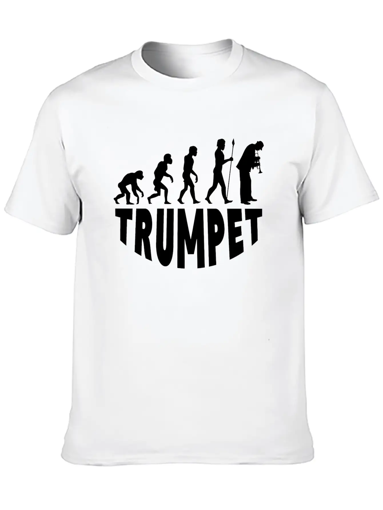 Trumpet Evolution Basic Graphic T-Shirt – Daily Comfort In Soft Cotton