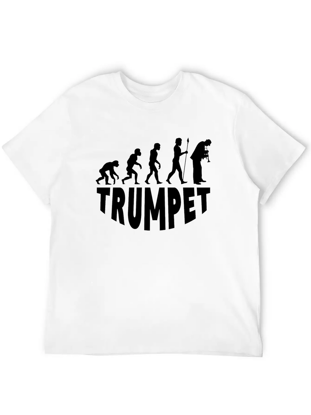 Trumpet Evolution Basic Graphic T-Shirt – Daily Comfort In Soft Cotton