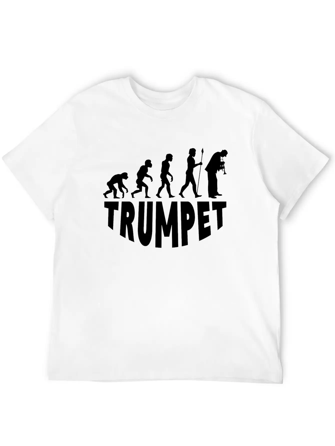 Trumpet Evolution Basic Graphic T-Shirt – Daily Comfort In Soft Cotton