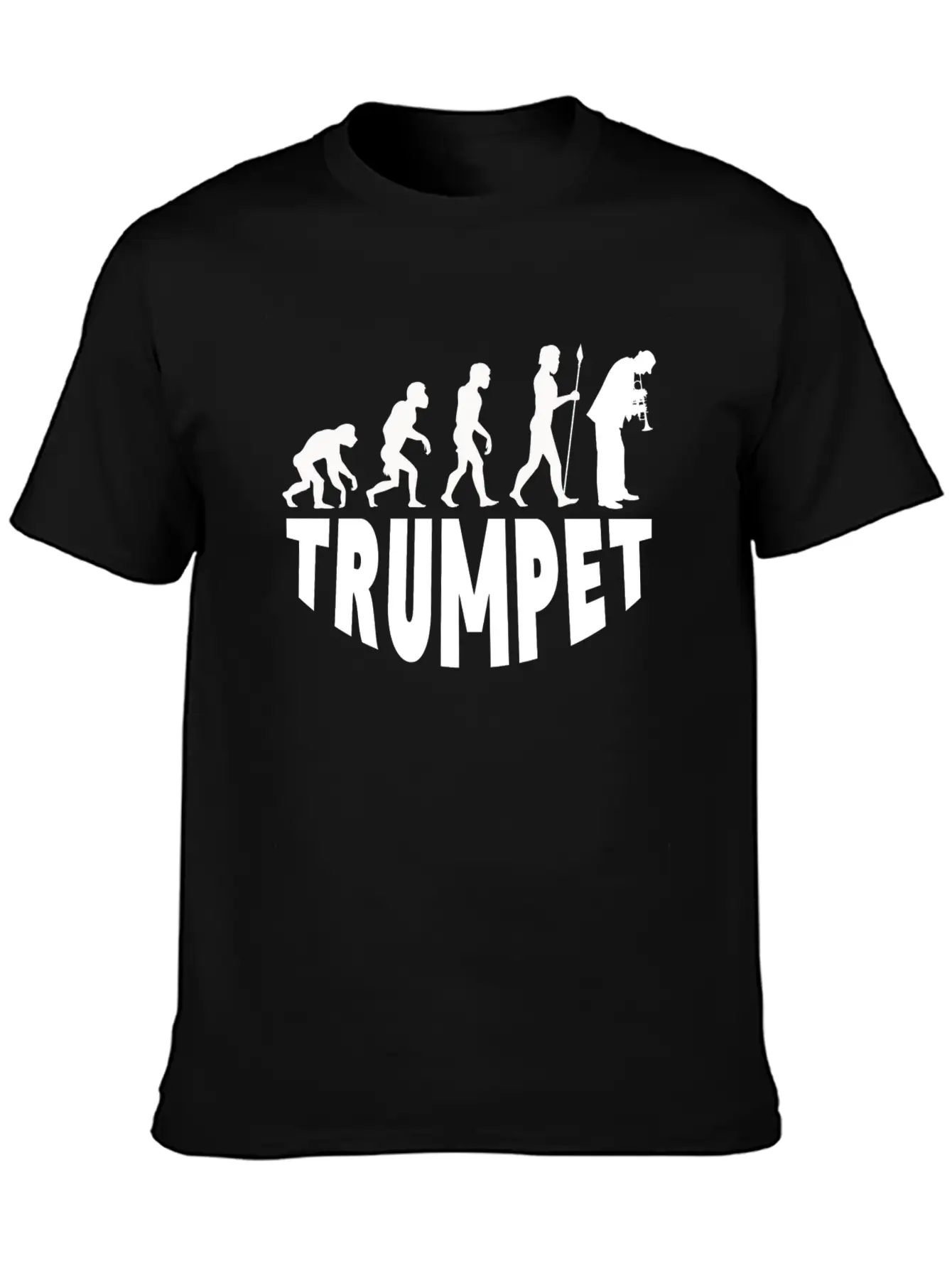Trumpet Evolution Basic Graphic T-Shirt – Daily Comfort In Soft Cotton