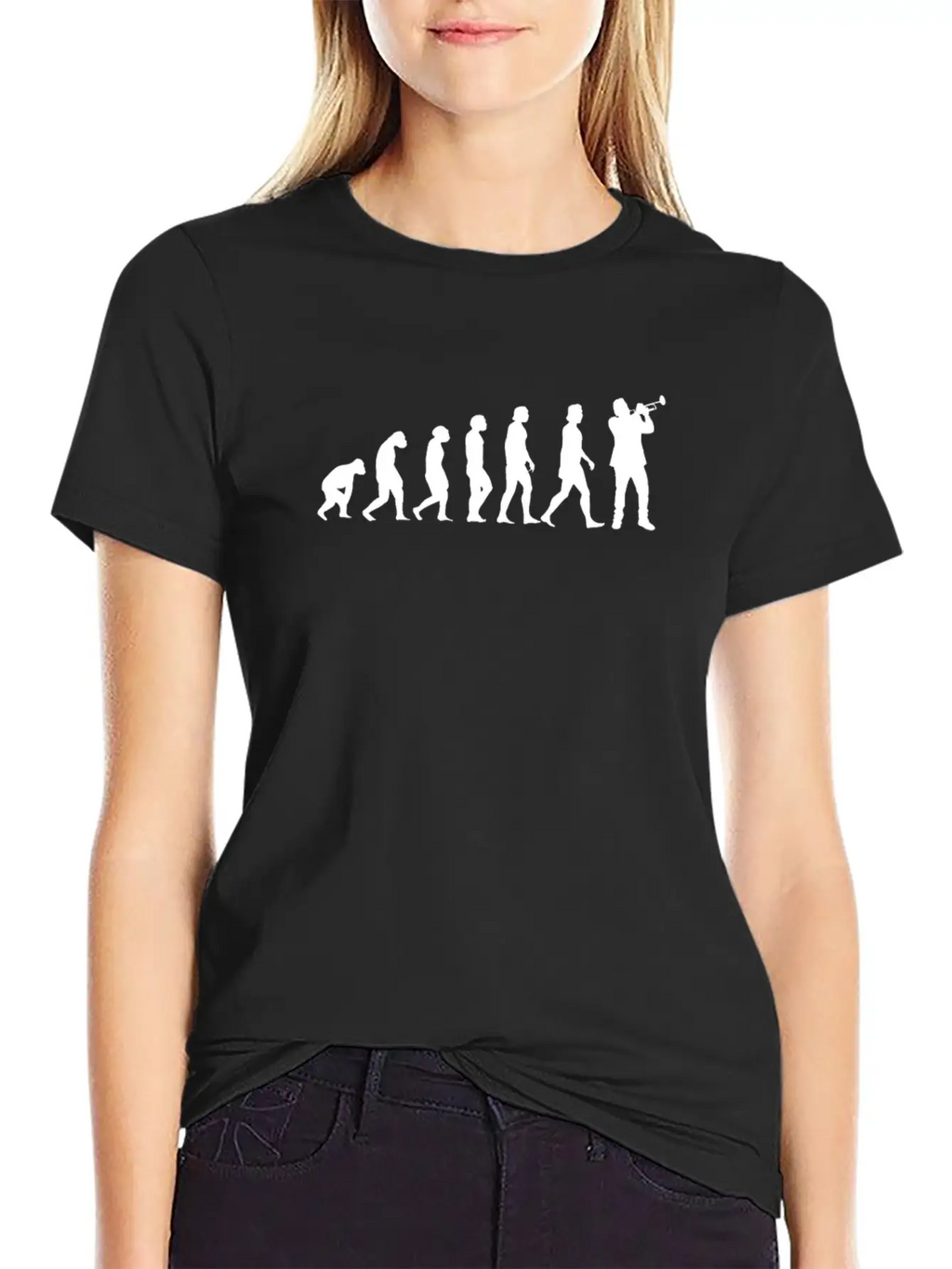 Trumpet Evolution Stylish Everyday T-Shirt – Unisex Basic Cotton Tee