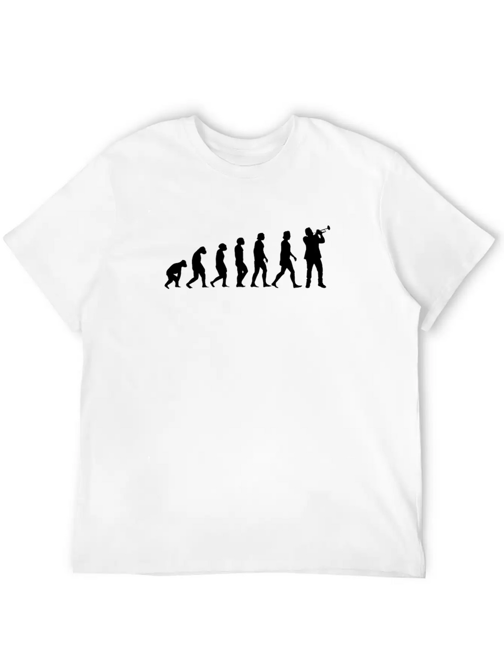 Trumpet Evolution Stylish Everyday T-Shirt – Unisex Basic Cotton Tee