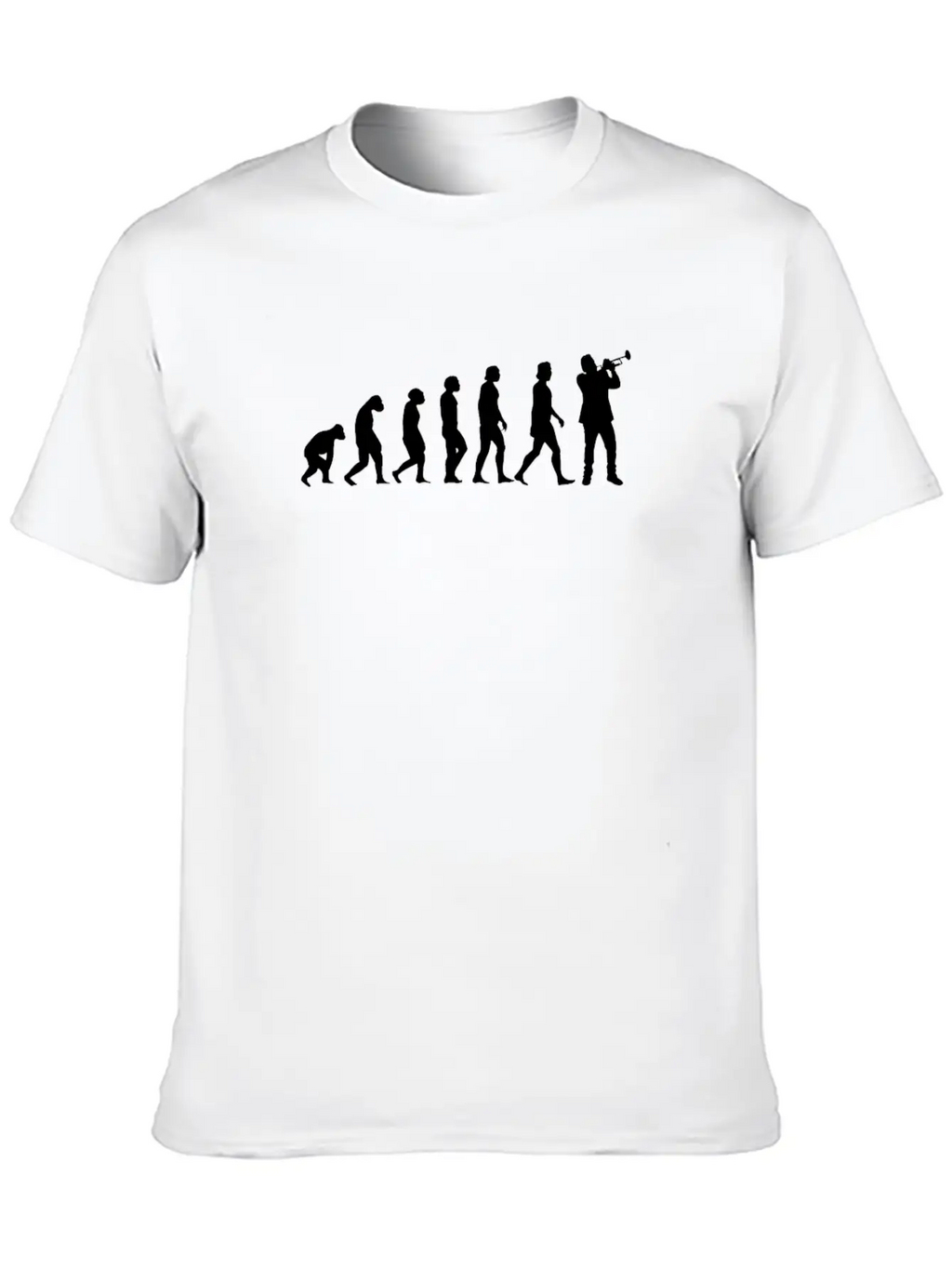 Trumpet Evolution Stylish Everyday T-Shirt – Unisex Basic Cotton Tee