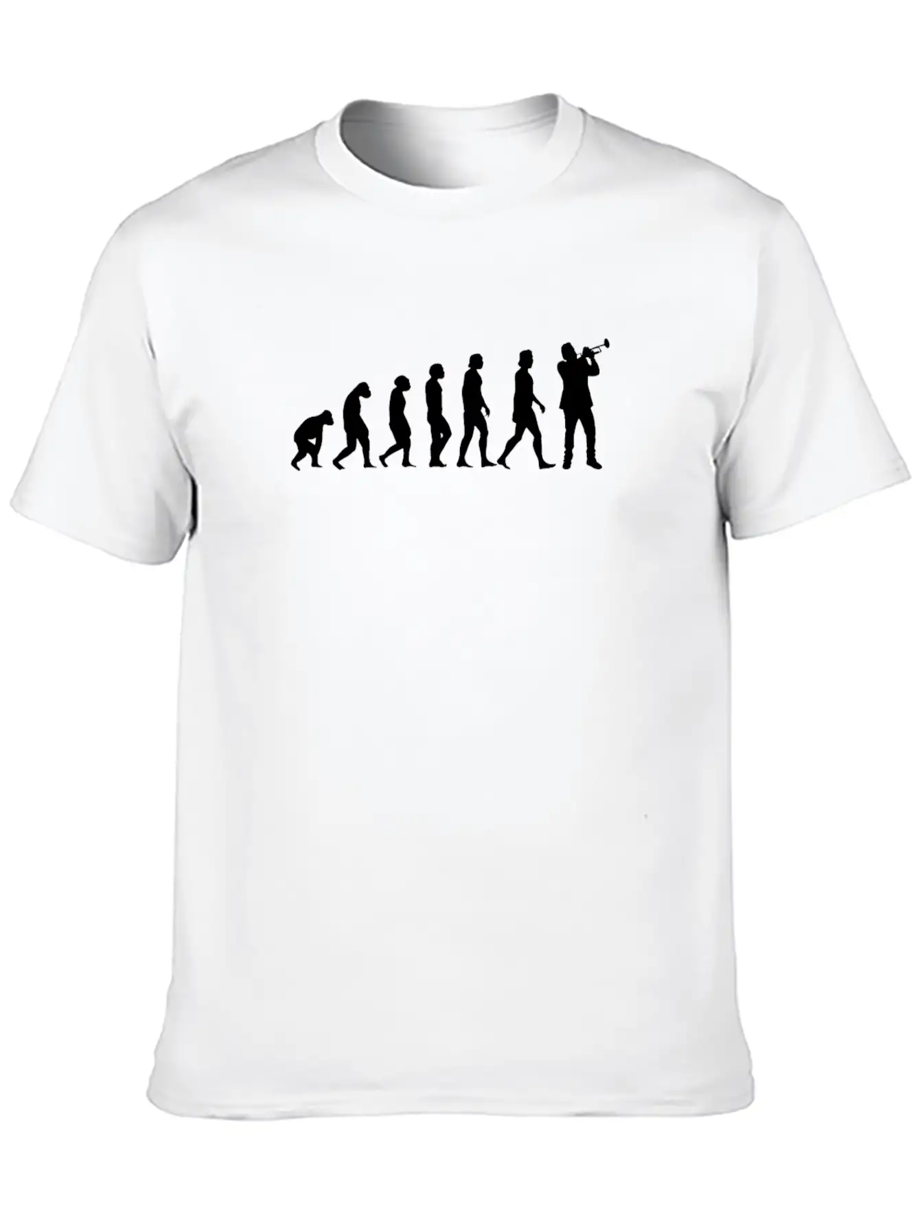 Trumpet Evolution Stylish Everyday T-Shirt – Unisex Basic Cotton Tee
