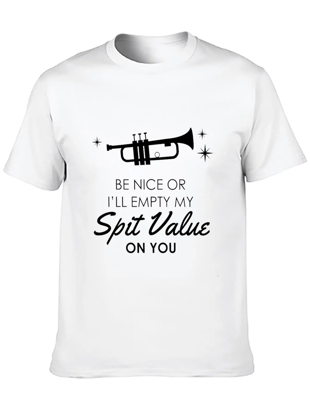 Trumpet - Funny Spit Valve Jazz Music Gift Breathable Graphic T-Shirt – Perfect For Casual Days