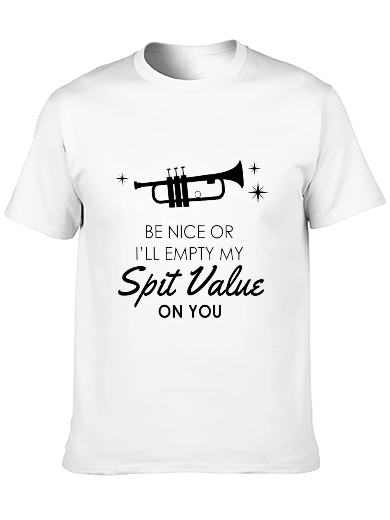 Trumpet - Funny Spit Valve Jazz Music Gift Breathable Graphic T-Shirt – Perfect For Casual Days