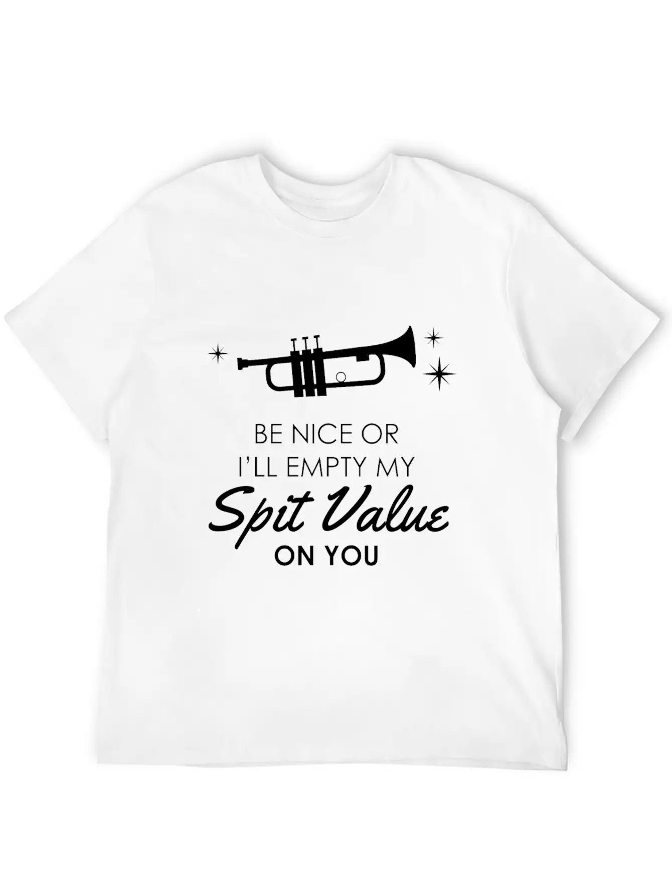 Trumpet - Funny Spit Valve Jazz Music Gift Breathable Graphic T-Shirt – Perfect For Casual Days