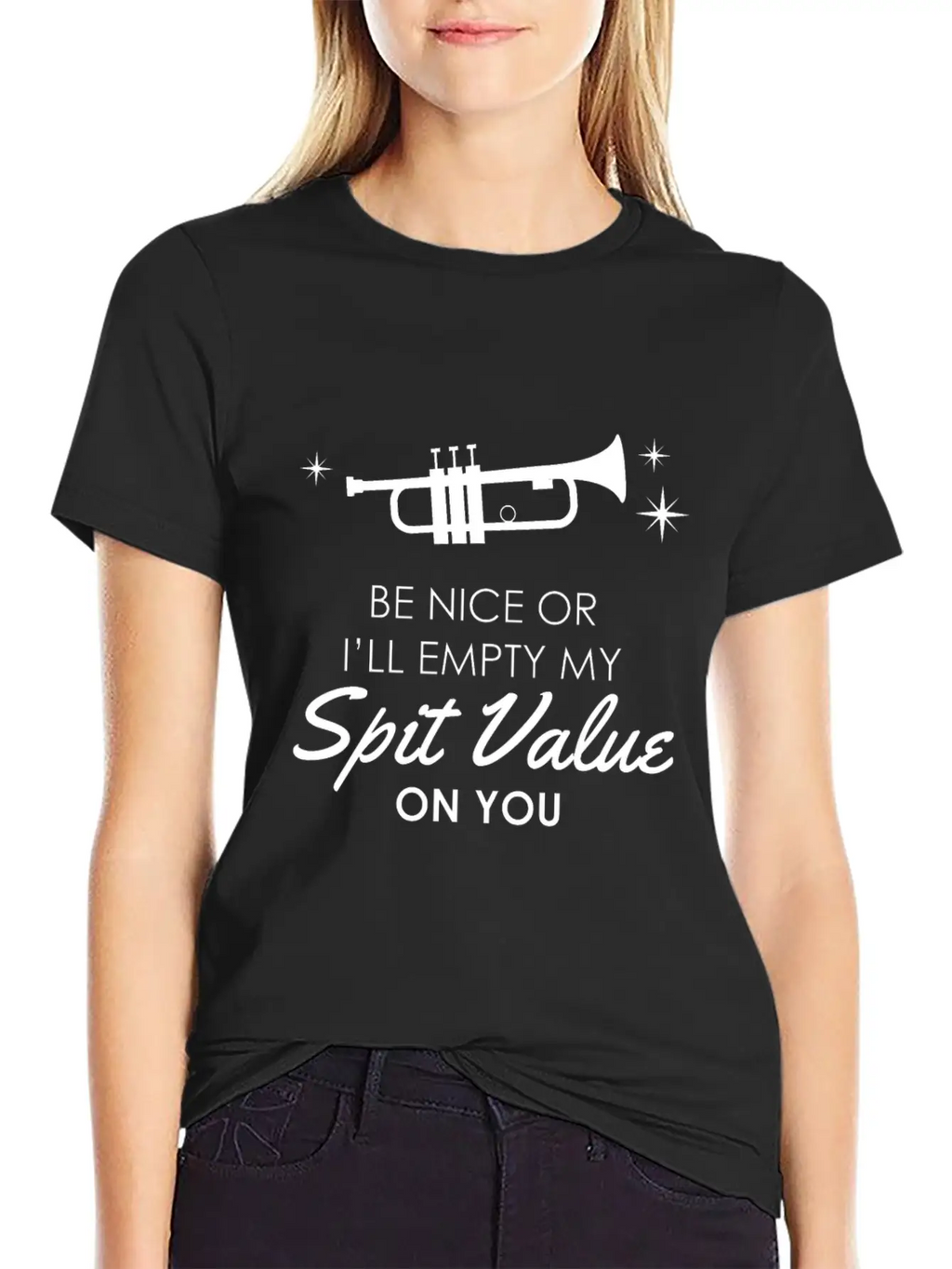 Trumpet - Funny Spit Valve Jazz Music Gift Breathable Graphic T-Shirt – Perfect For Casual Days