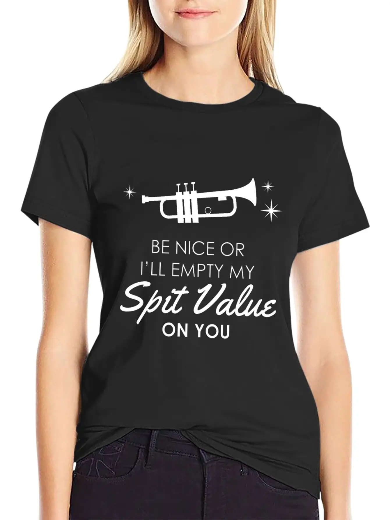 Trumpet - Funny Spit Valve Jazz Music Gift Breathable Graphic T-Shirt – Perfect For Casual Days