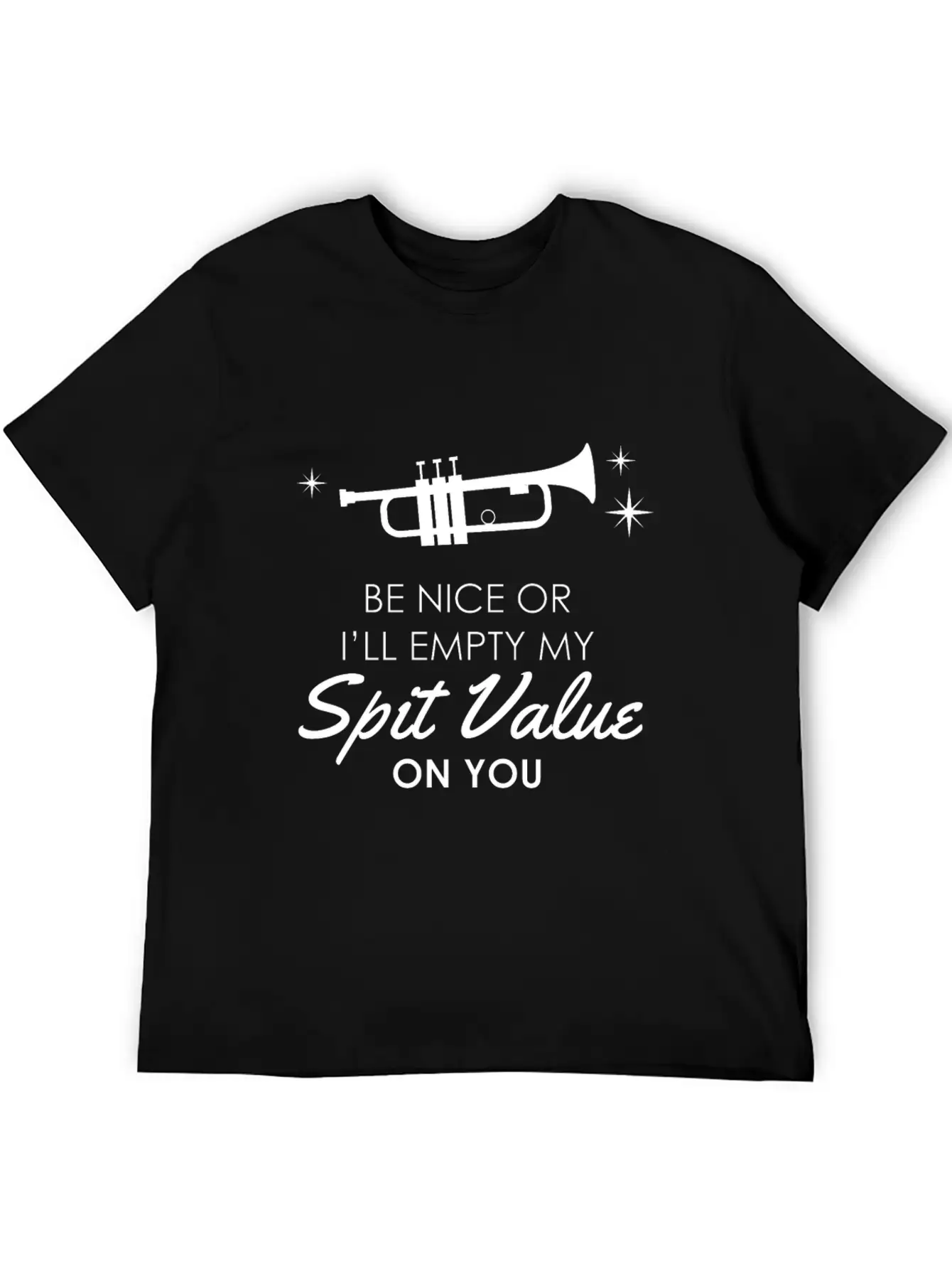 Trumpet - Funny Spit Valve Jazz Music Gift Breathable Graphic T-Shirt – Perfect For Casual Days