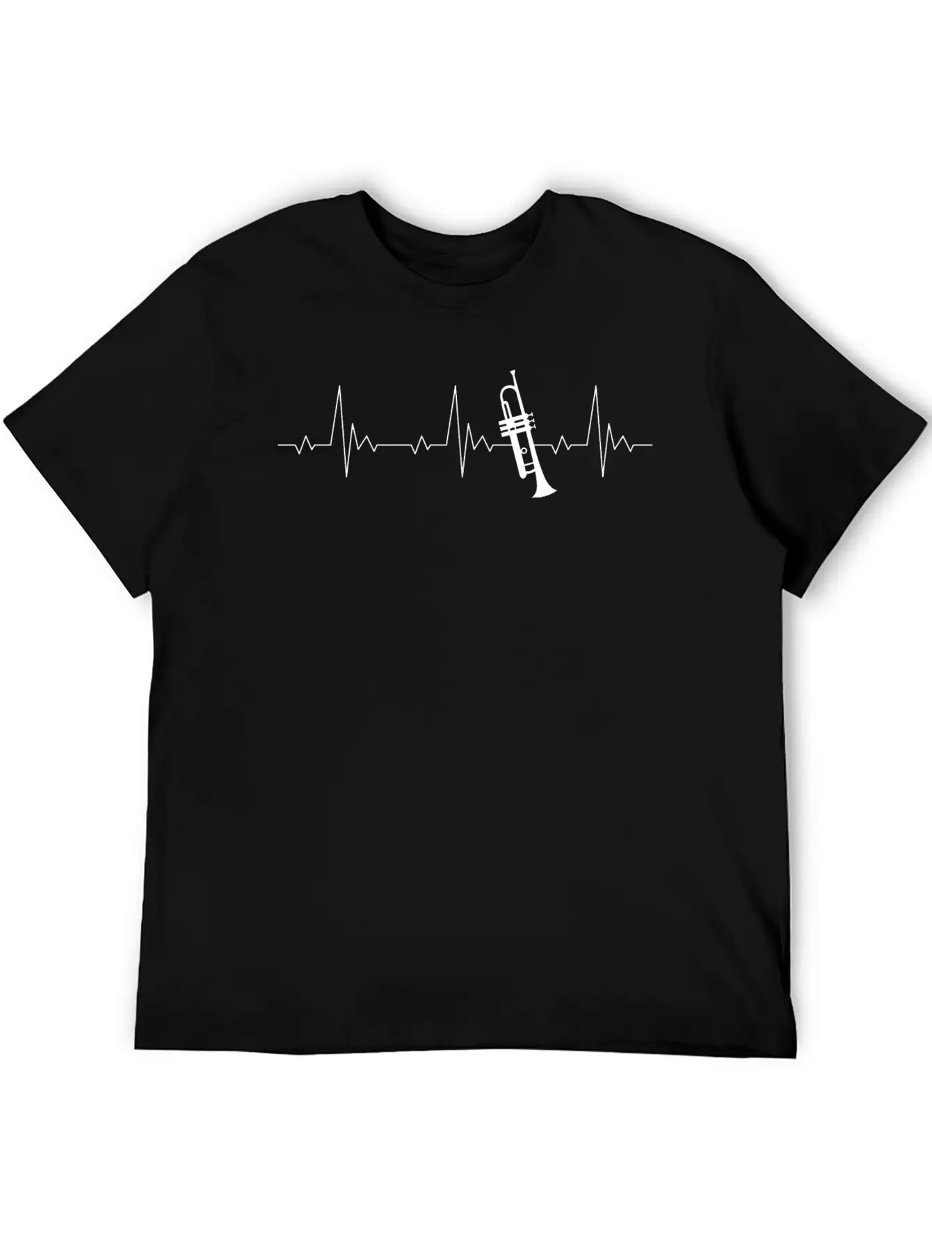 Trumpet Heartbeat For Trumpet Players Unisex Casual T-Shirt – Clean Design For Daily Comfort