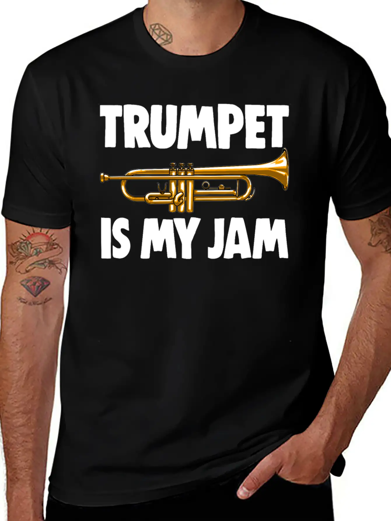 Trumpet Is My Jam Unisex Casual T-Shirt – Clean Design For Daily Comfort