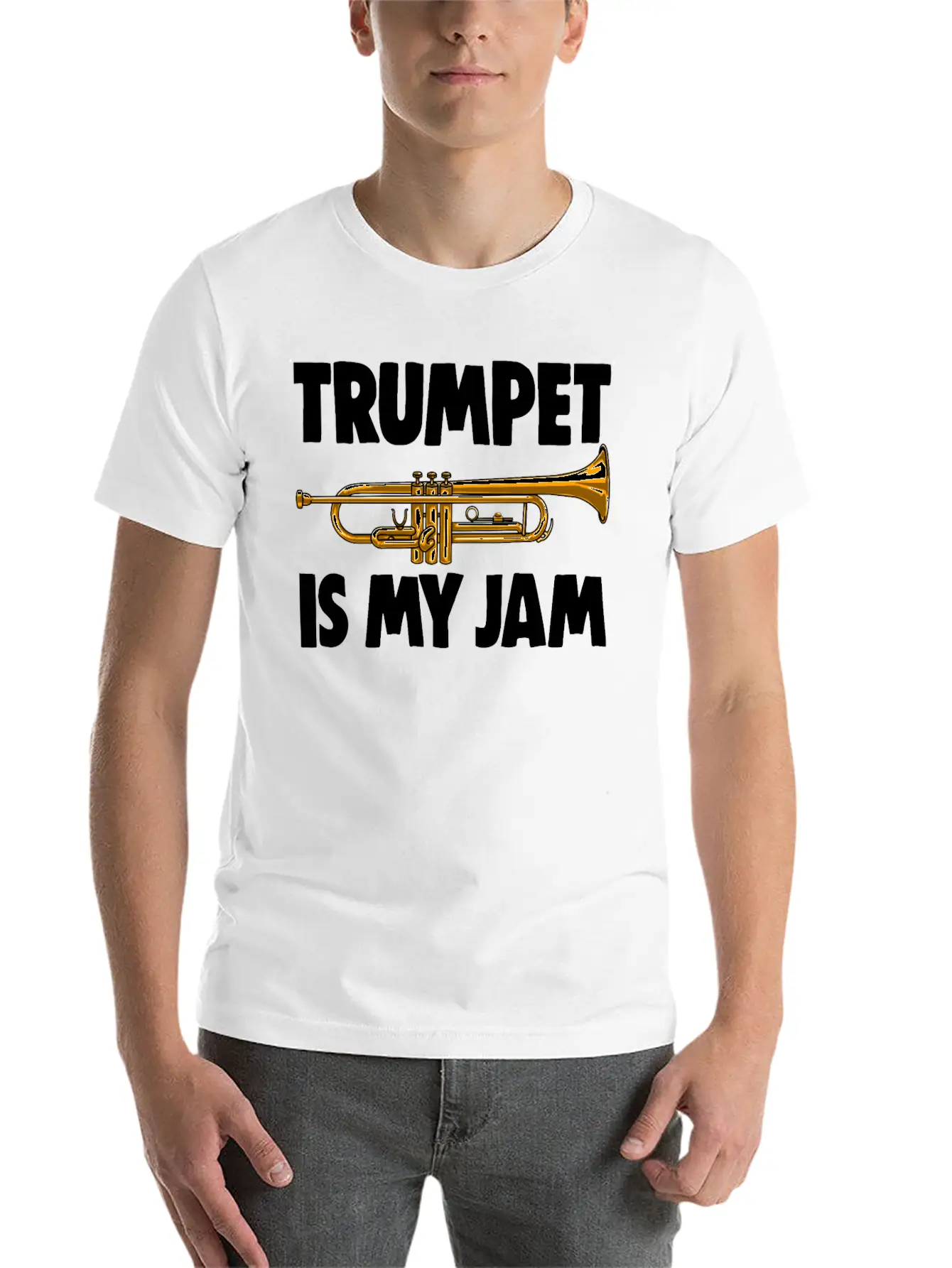 Trumpet Is My Jam Unisex Casual T-Shirt – Clean Design For Daily Comfort