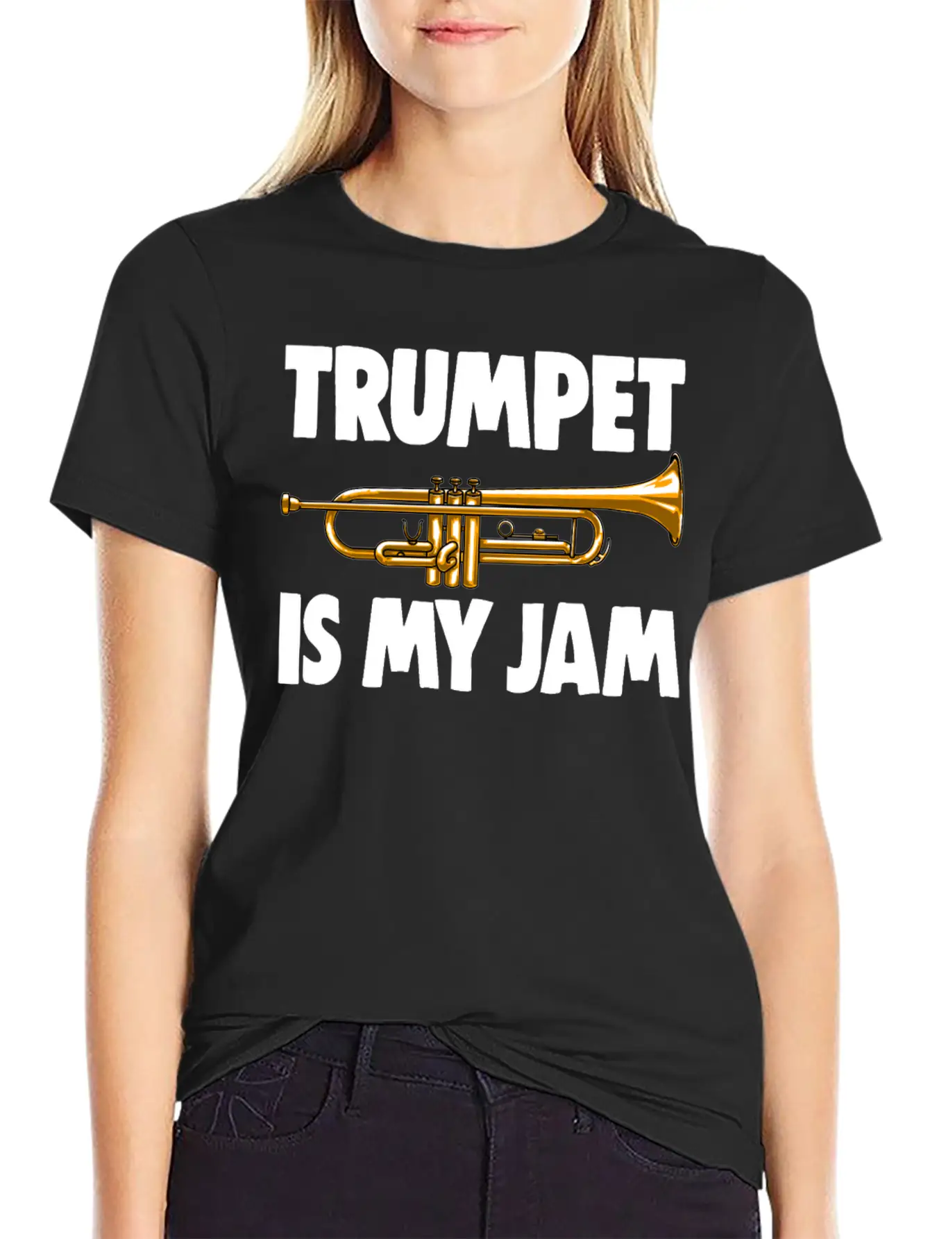 Trumpet Is My Jam Unisex Casual T-Shirt – Clean Design For Daily Comfort