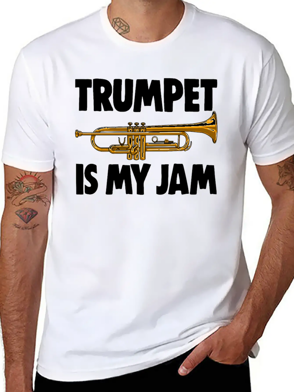 Trumpet Is My Jam Unisex Casual T-Shirt – Clean Design For Daily Comfort