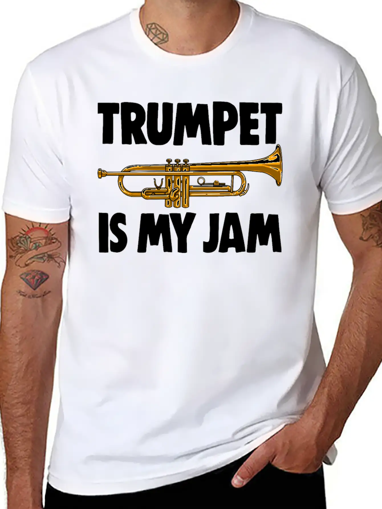 Trumpet Is My Jam Unisex Casual T-Shirt – Clean Design For Daily Comfort