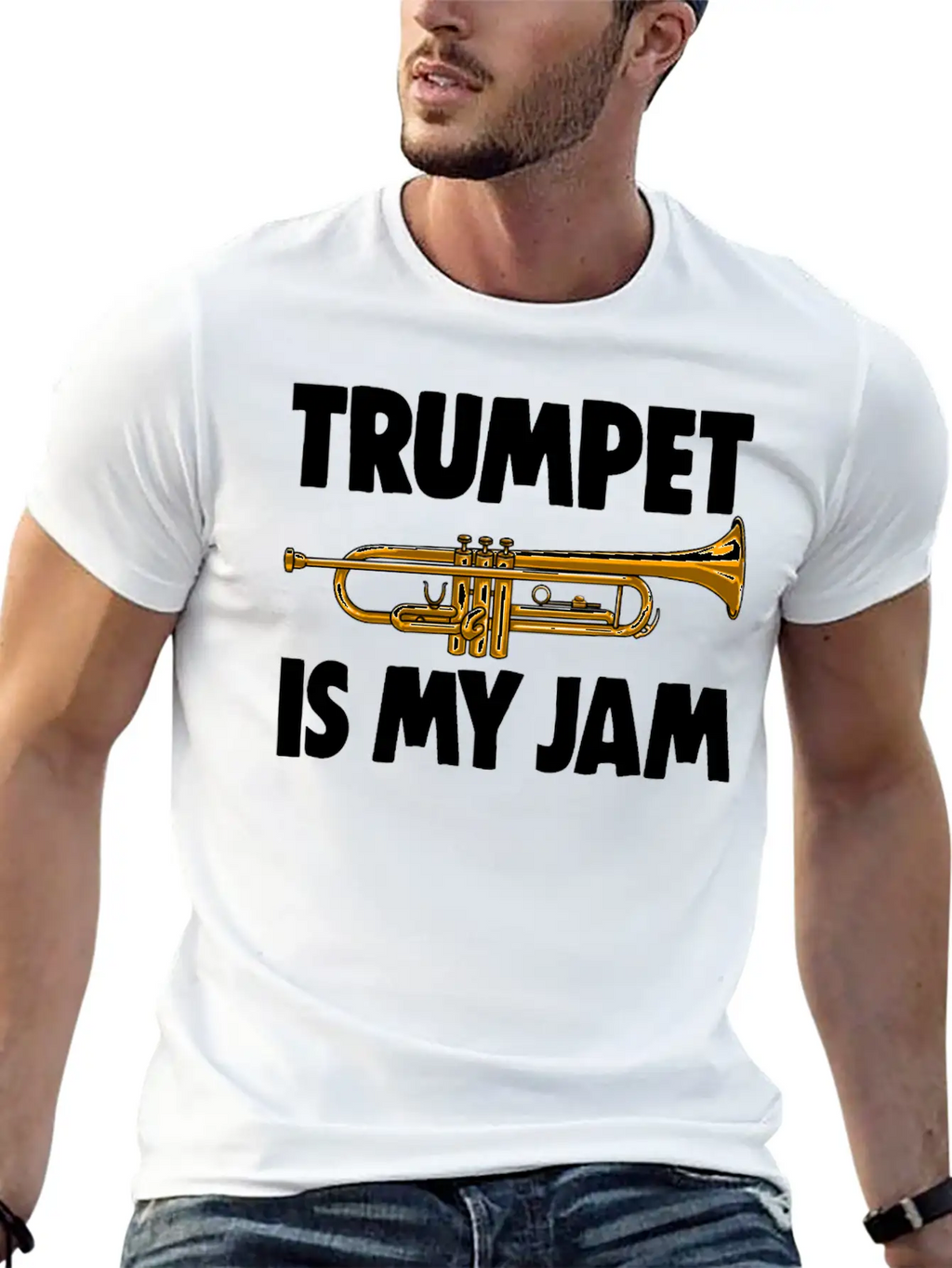 Trumpet Is My Jam Unisex Casual T-Shirt – Clean Design For Daily Comfort