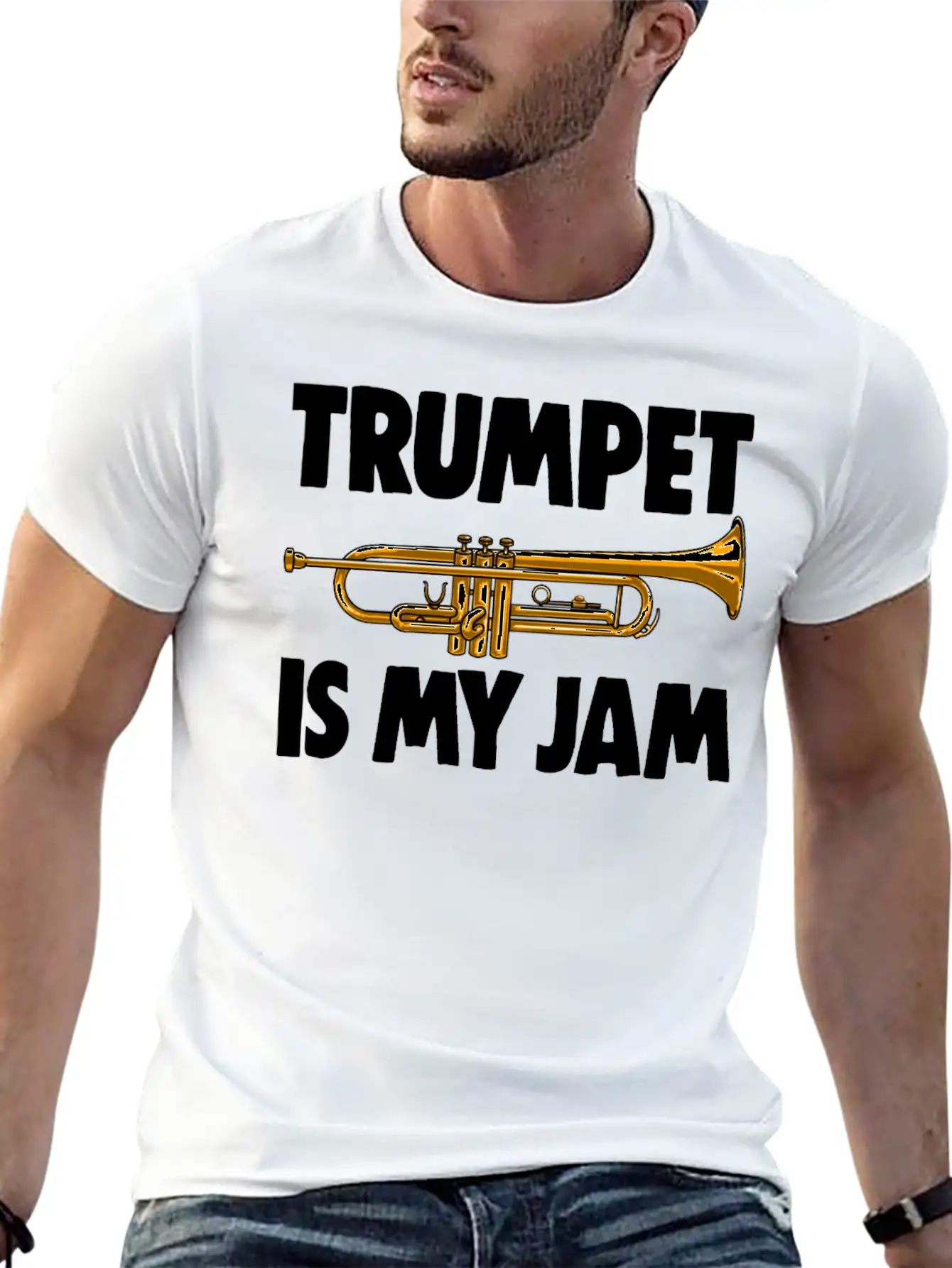 Trumpet Is My Jam Unisex Casual T-Shirt – Clean Design For Daily Comfort