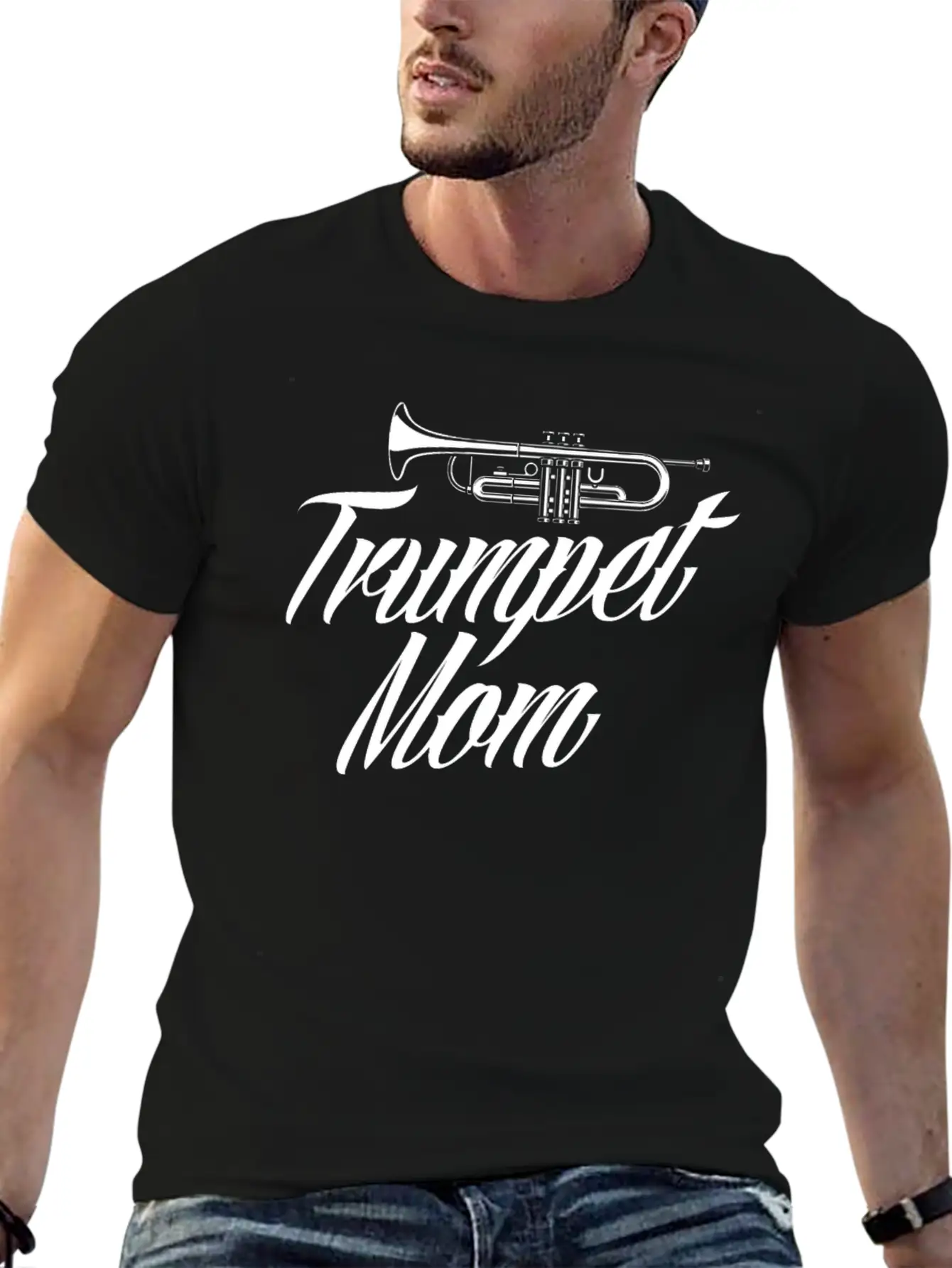 Trumpet Mom Funny Trumpet Player Gift Breathable Soft Cotton T-Shirt – Timeless Casual Look