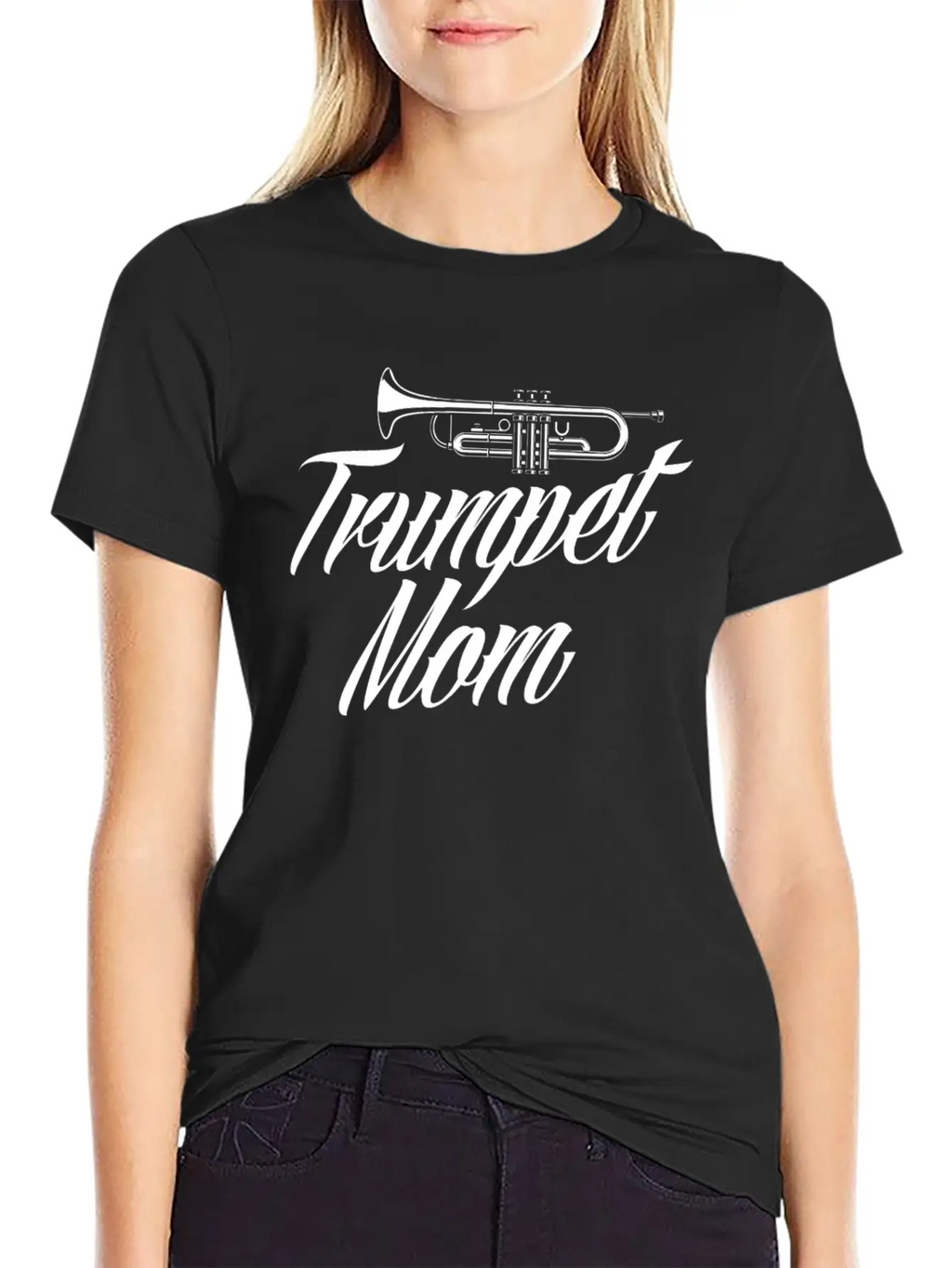 Trumpet Mom Funny Trumpet Player Gift Breathable Soft Cotton T-Shirt – Timeless Casual Look