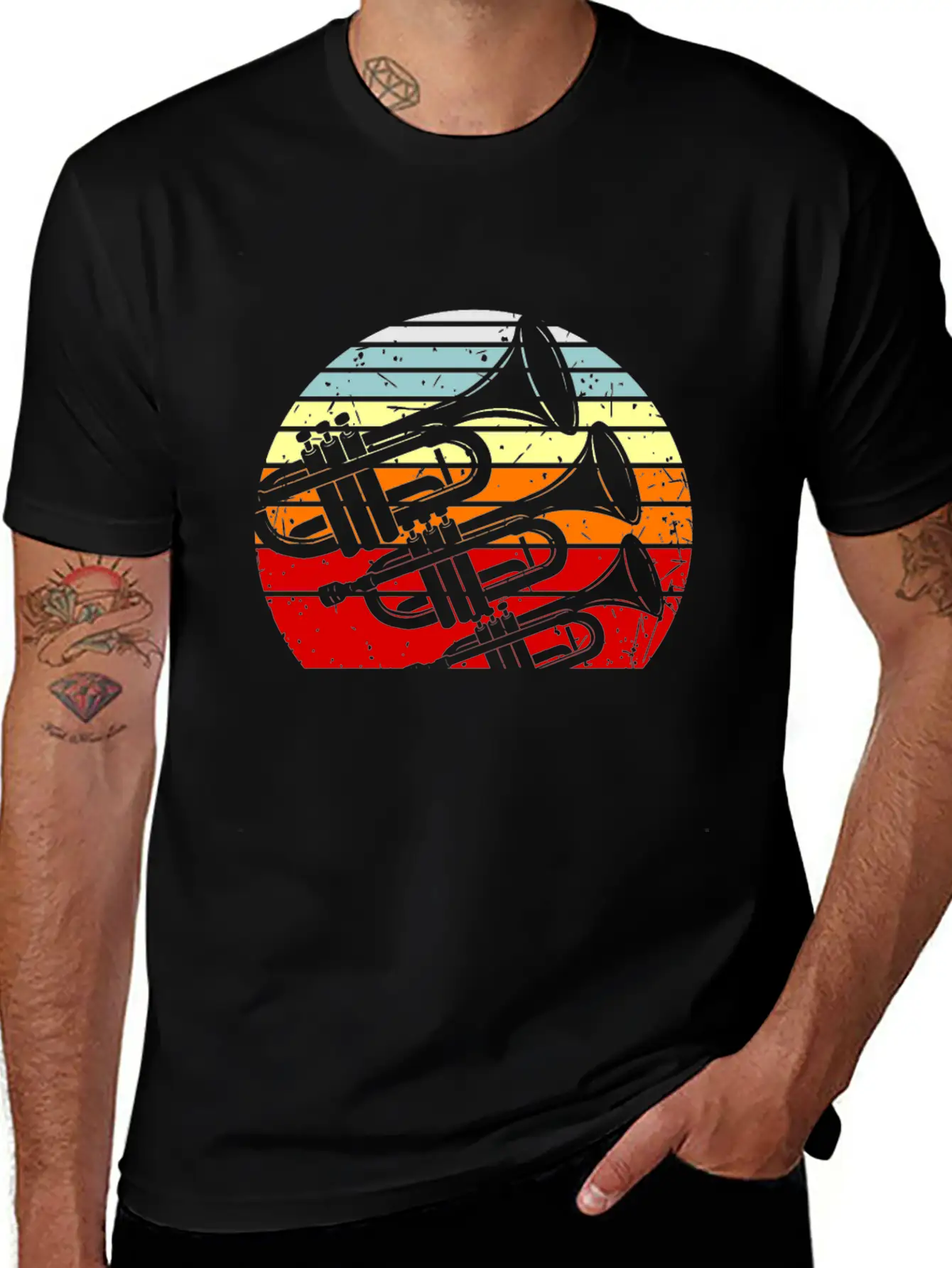 Trumpet Play Trumpet Band Gift Timeless Short Sleeve Tee – Comfy And Minimalist Design