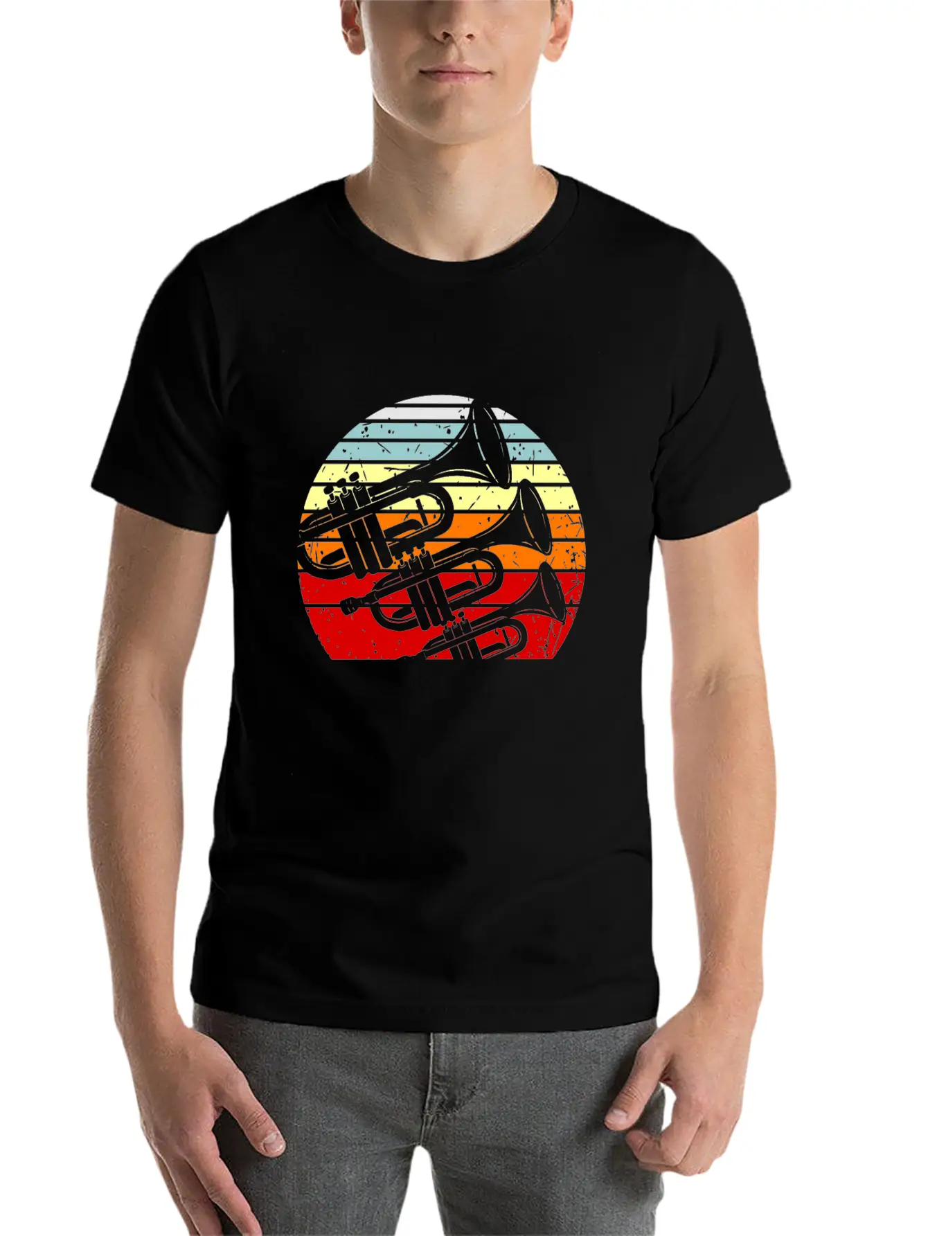 Trumpet Play Trumpet Band Gift Timeless Short Sleeve Tee – Comfy And Minimalist Design