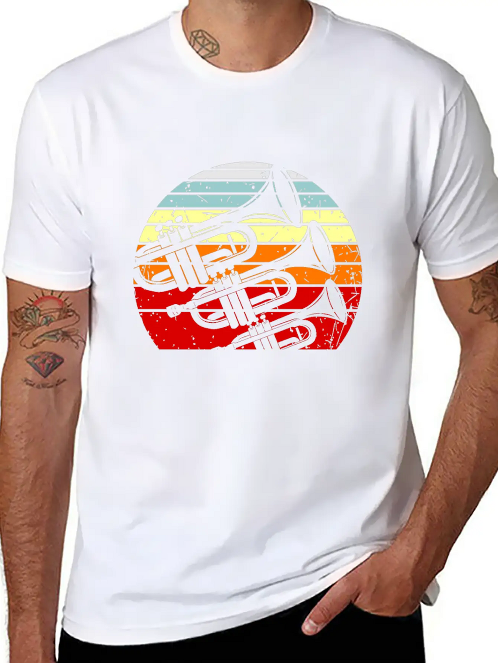 Trumpet Play Trumpet Band Gift Timeless Short Sleeve Tee – Comfy And Minimalist Design