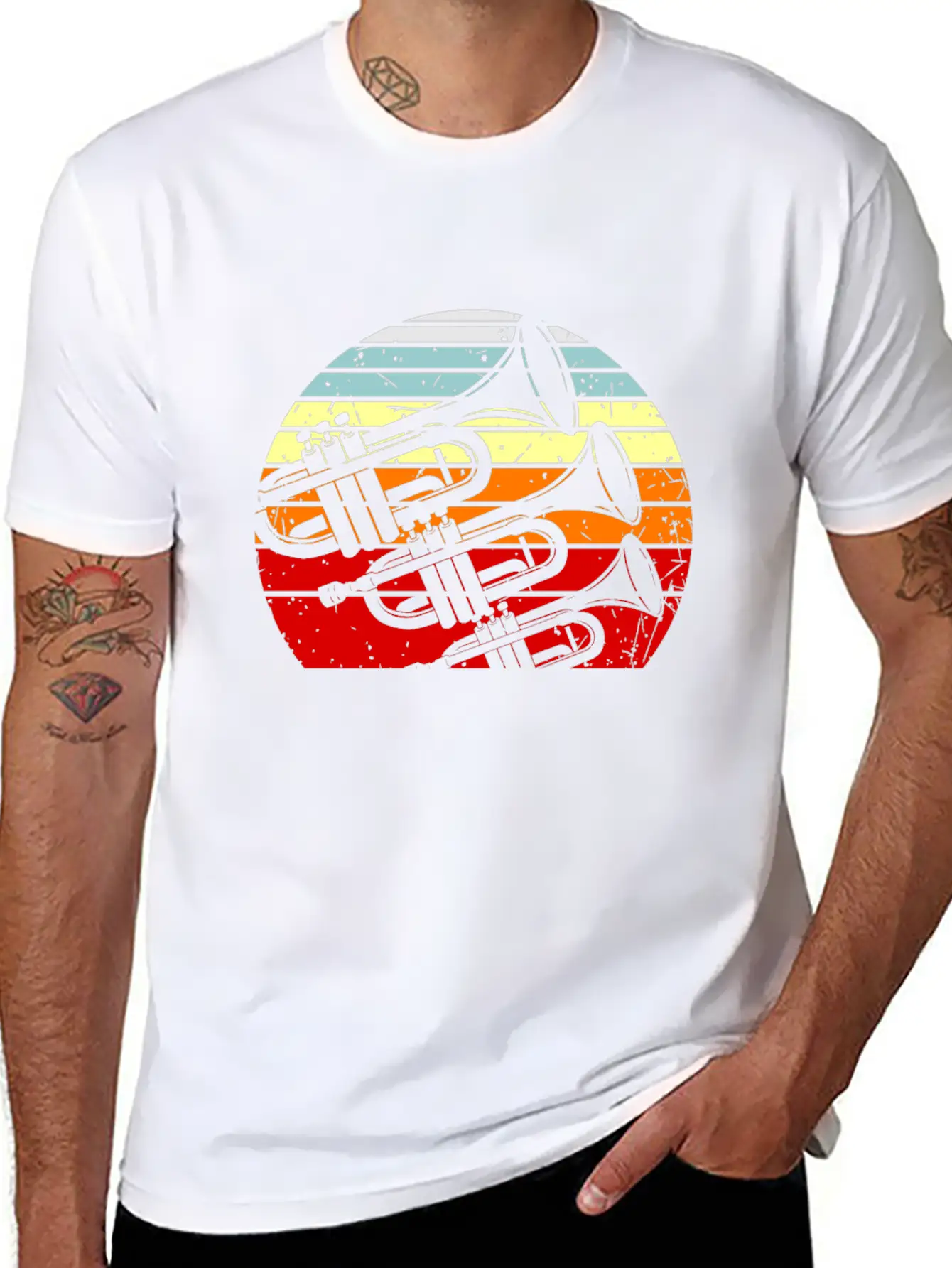 Trumpet Play Trumpet Band Gift Timeless Short Sleeve Tee – Comfy And Minimalist Design