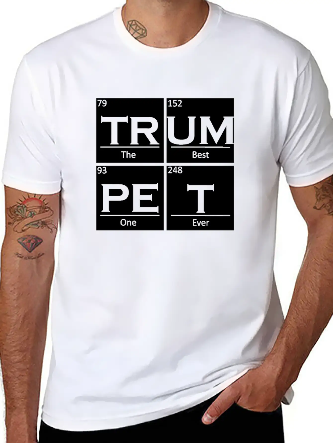 Trumpet Player Chemistry Elements Trumpeter Essential Cotton Tee For Daily Outfits – Unisex Style