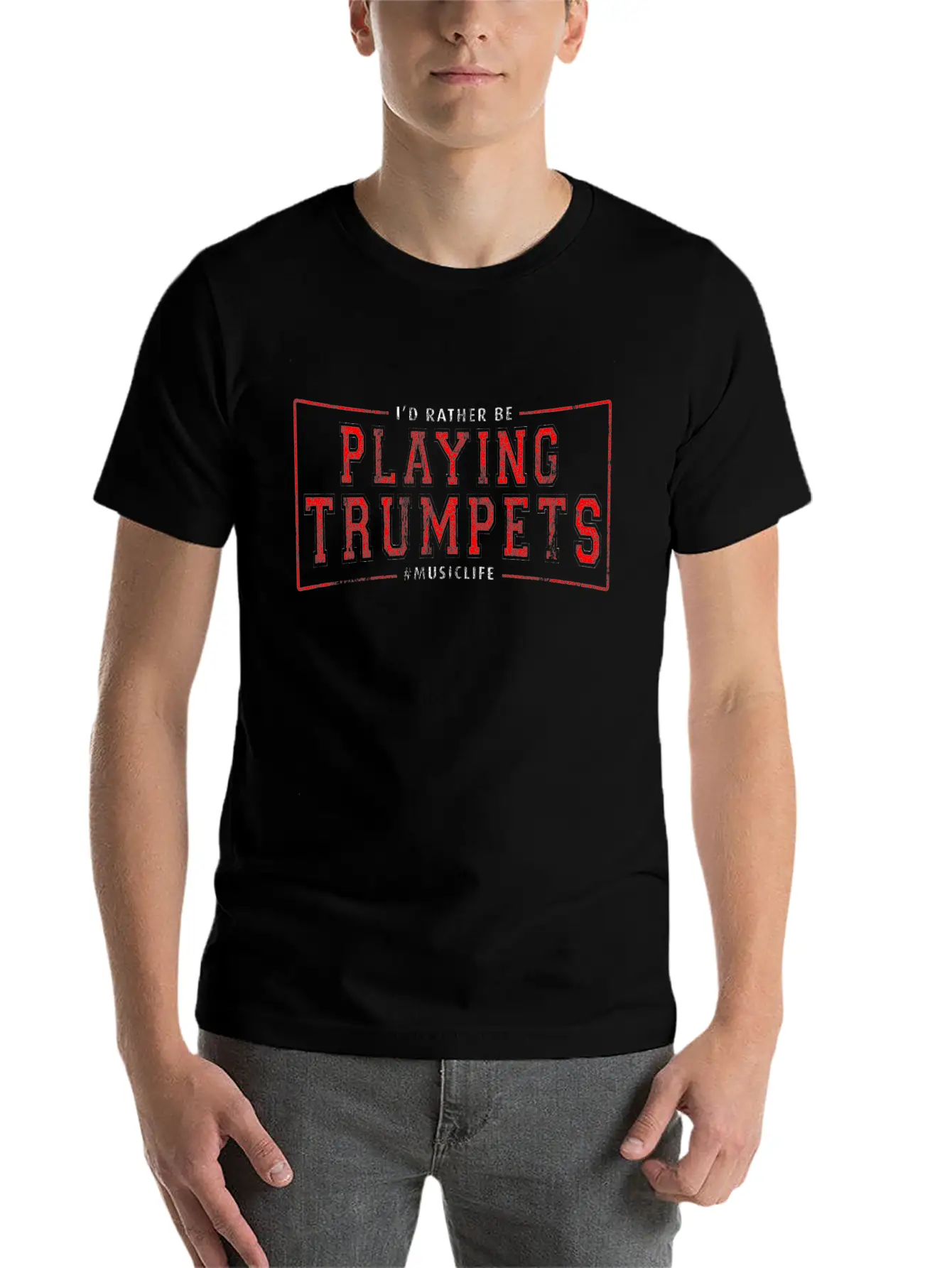 Trumpet Player Gift Unisex Casual T-Shirt – Clean Design For Daily Comfort