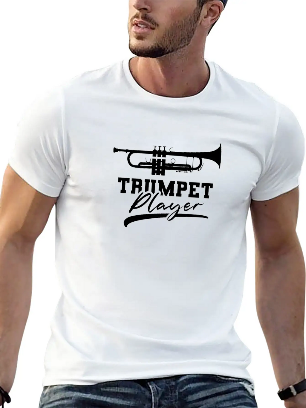 Trumpet Player Instrument Trumpeter Musician Unisex Casual T-Shirt – Clean Design For Daily Comfort