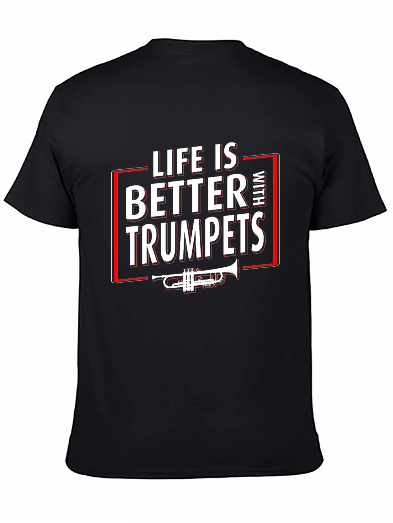 Trumpet Player Life Unisex Casual T-Shirt – Clean Design For Daily Comfort
