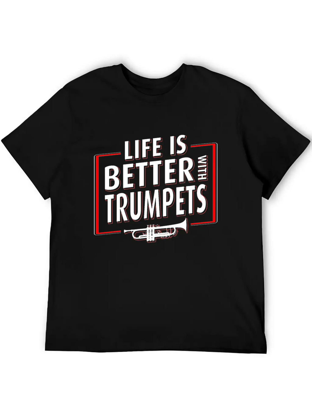 Trumpet Player Life Unisex Casual T-Shirt – Clean Design For Daily Comfort