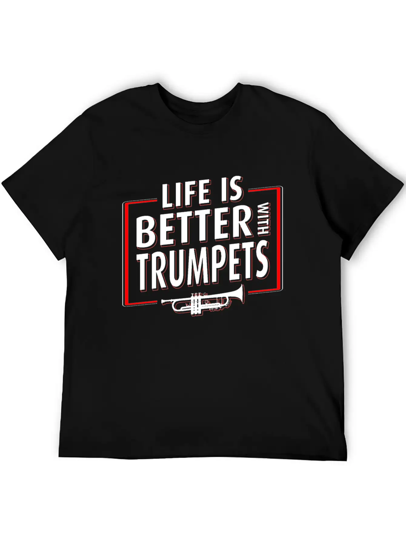 Trumpet Player Life Unisex Casual T-Shirt – Clean Design For Daily Comfort